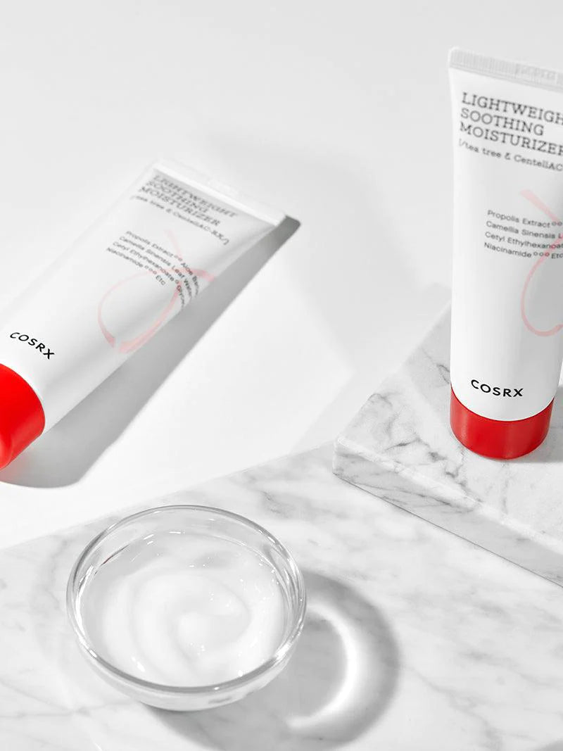 COSRX AC Collection Lightweight Soothing Moisturizer 80ml - Oil-Free Hydrating Face Cream for Acne-Prone Skin | Daily Skincare Routine for Sensitive & Combination Skin Types