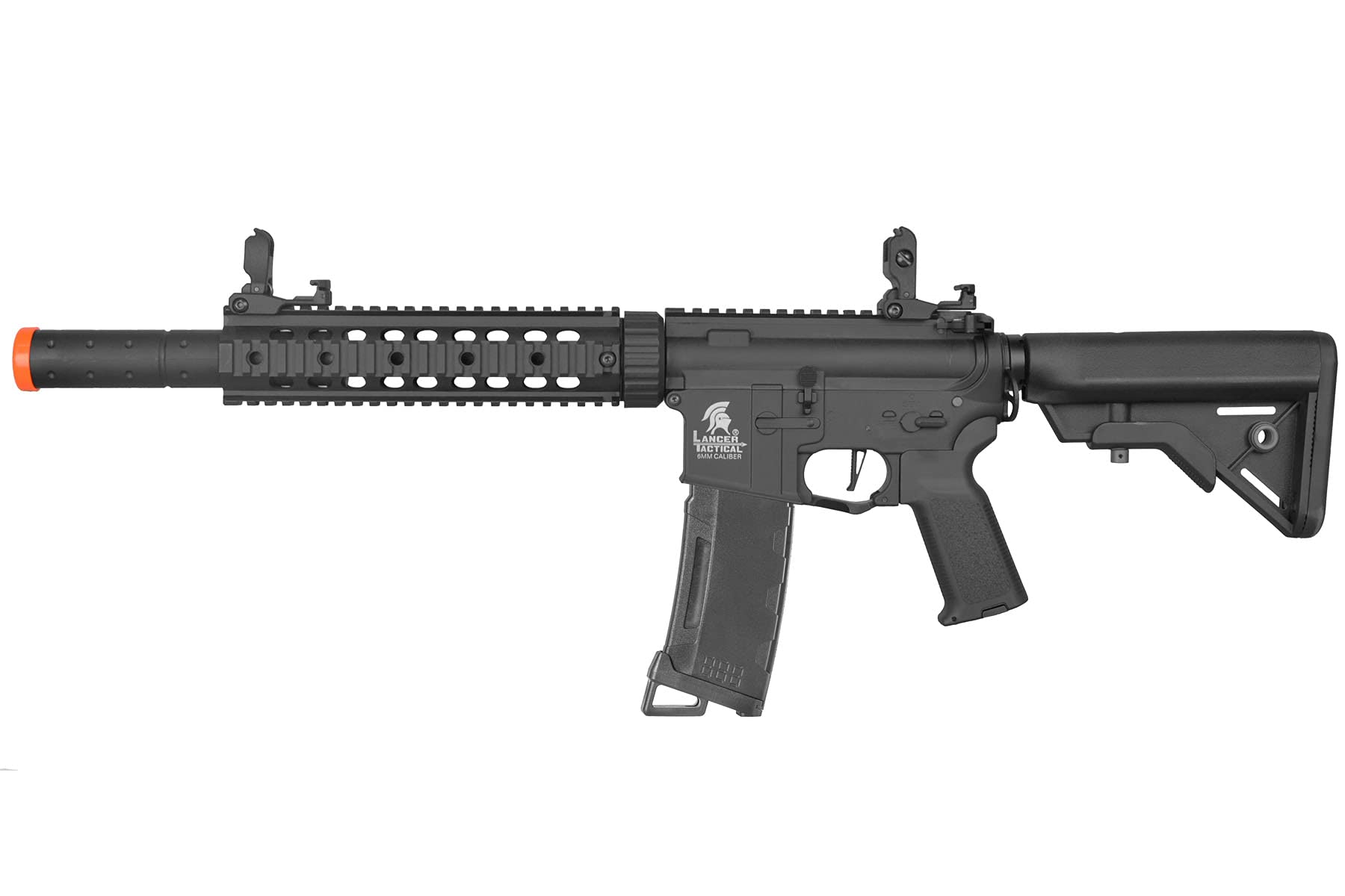 Lancer Tactical Gen 3 M4 SD Airsoft AEG Rifle - Nylon Polymer Body, Programmable Fast Trigger & MOSFET System for Competitive Shooting and Tactical Training