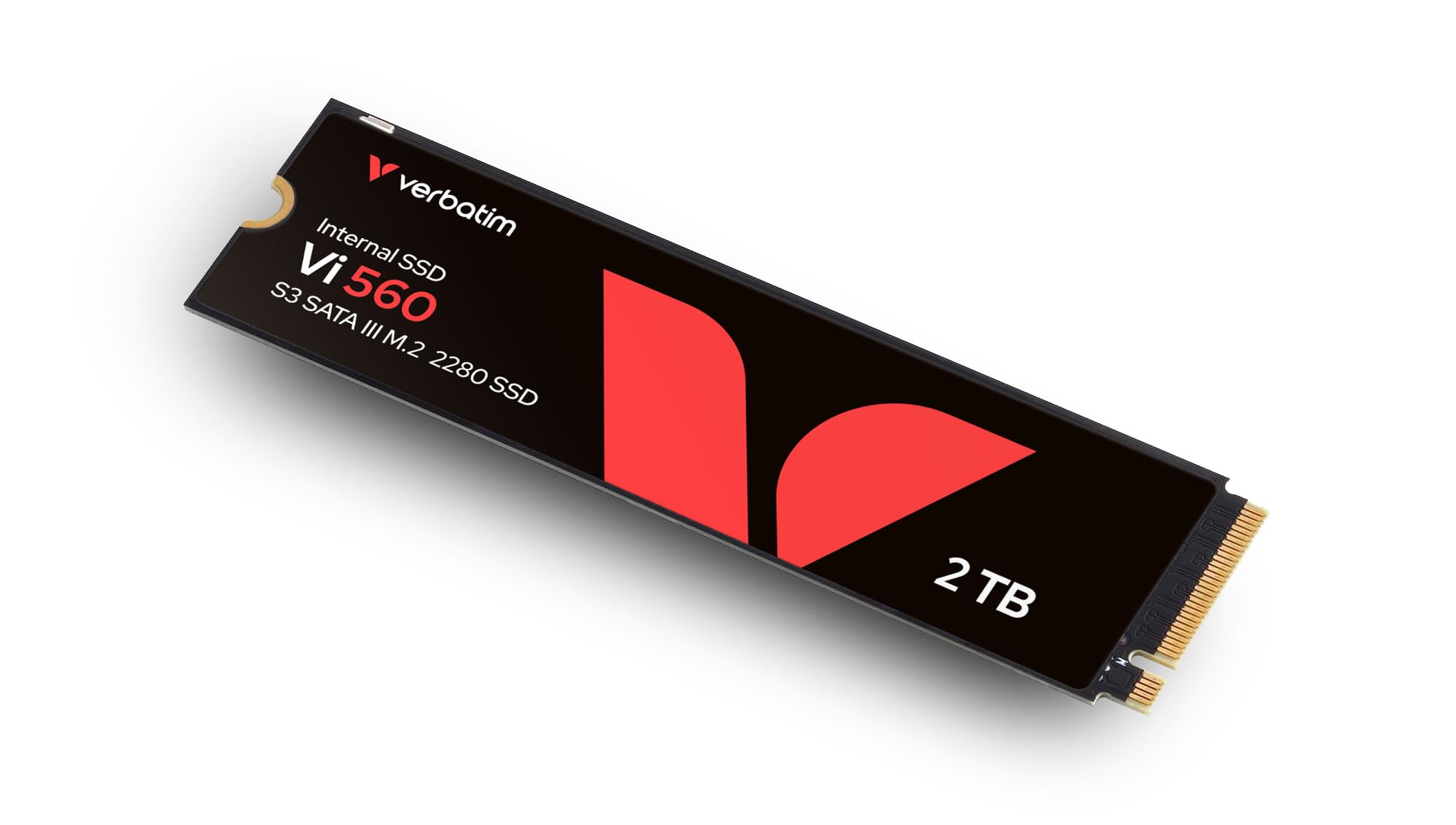 Verbatim Vi560 S3 2TB Internal SSD - SATA III M.2 2280 Solid State Drive with 3D NAND Technology (Black) | High-Speed Storage for Notebooks, Ultrabooks & Gaming PCs | Perfect for Work, Multimedia & Fast Boot Times