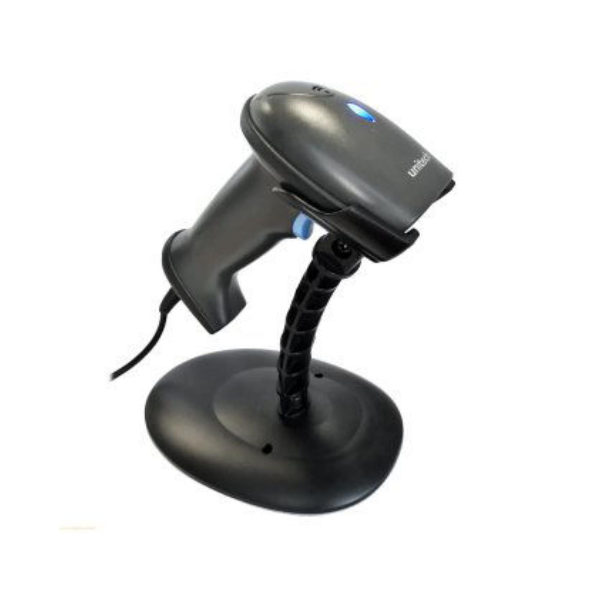 Unitech MS836 Laser Barcode Scanner with USB Cable & Stand - Fast Scanning for Retail, Warehouse & Inventory Management
