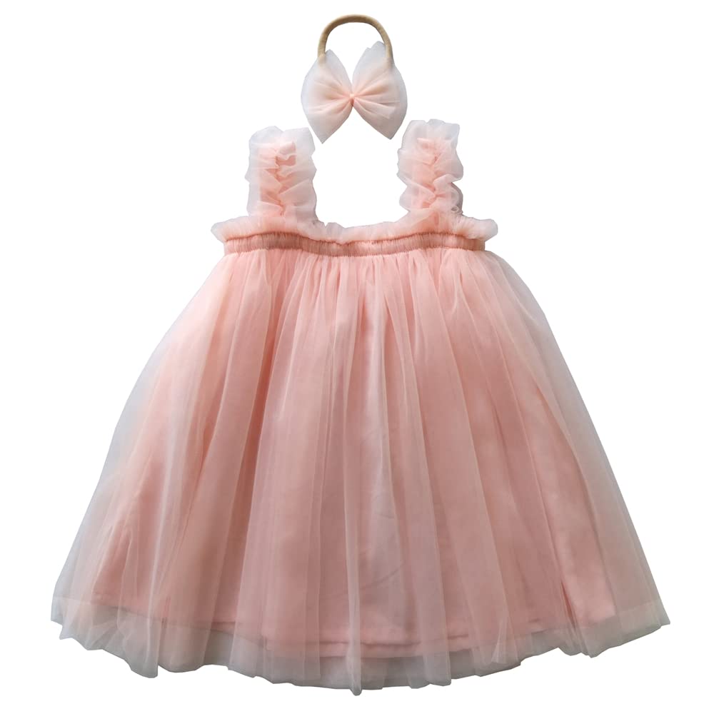 Baby Girl Tulle Tutu Dress for Toddlers - Princess Birthday Party Outfit with Fluffy Skirt | Perfect for 1st Birthday, Photo Shoots & Special Occasions