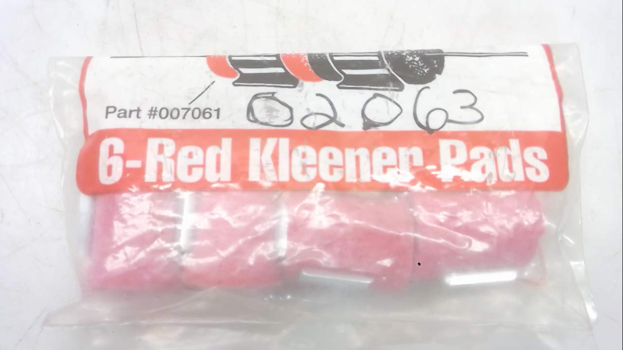 Weld-Aid 007061 Wire Pads - Pack of 4, Red Felt Welding Pads for Metal Fabrication & Automotive Repair - Heat Resistant & Durable