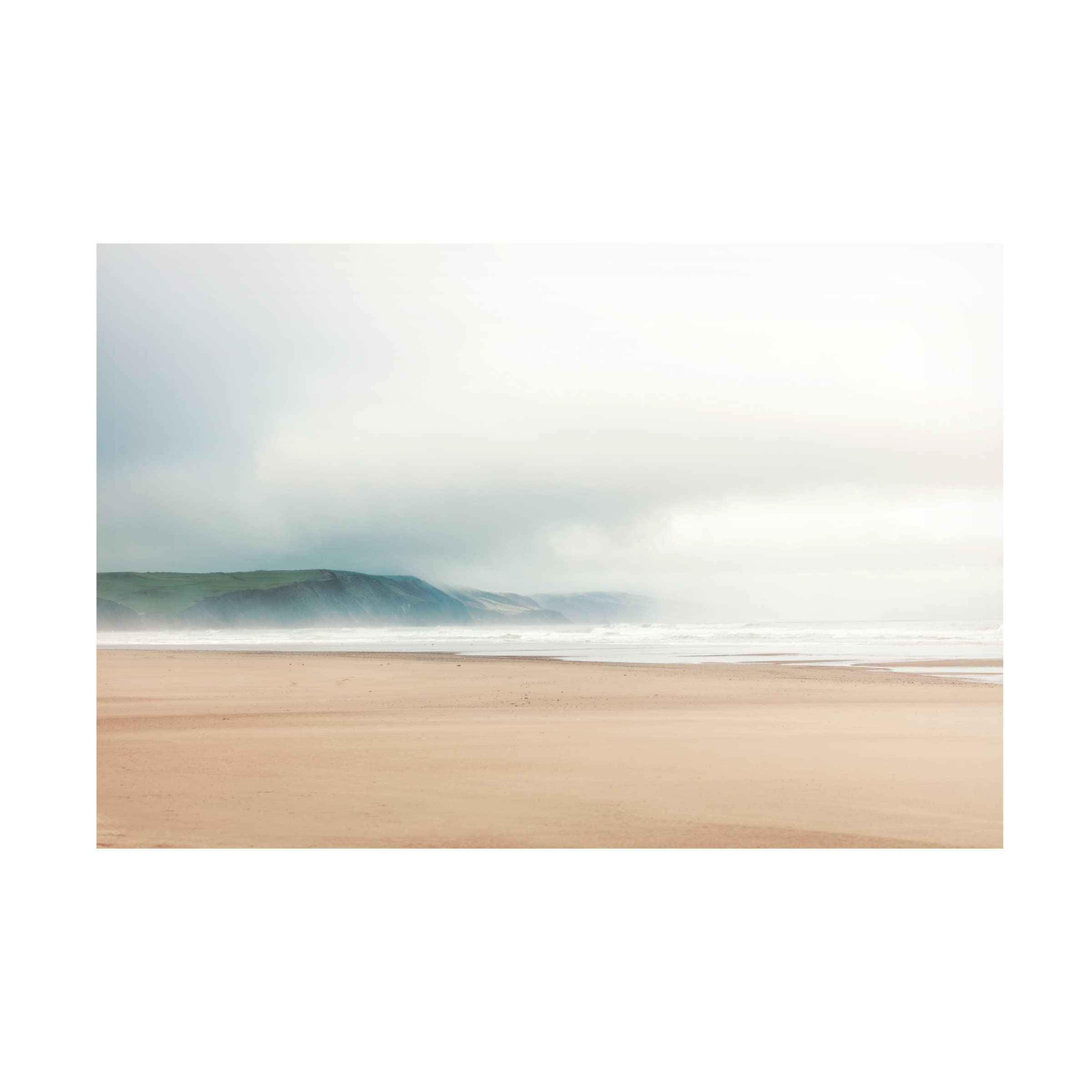 Trademark Fine Art 'White Oceans 10' Canvas Wall Art by Ian Winstanley - Modern Abstract Seascape Painting for Living Room, Bedroom & Office Decor