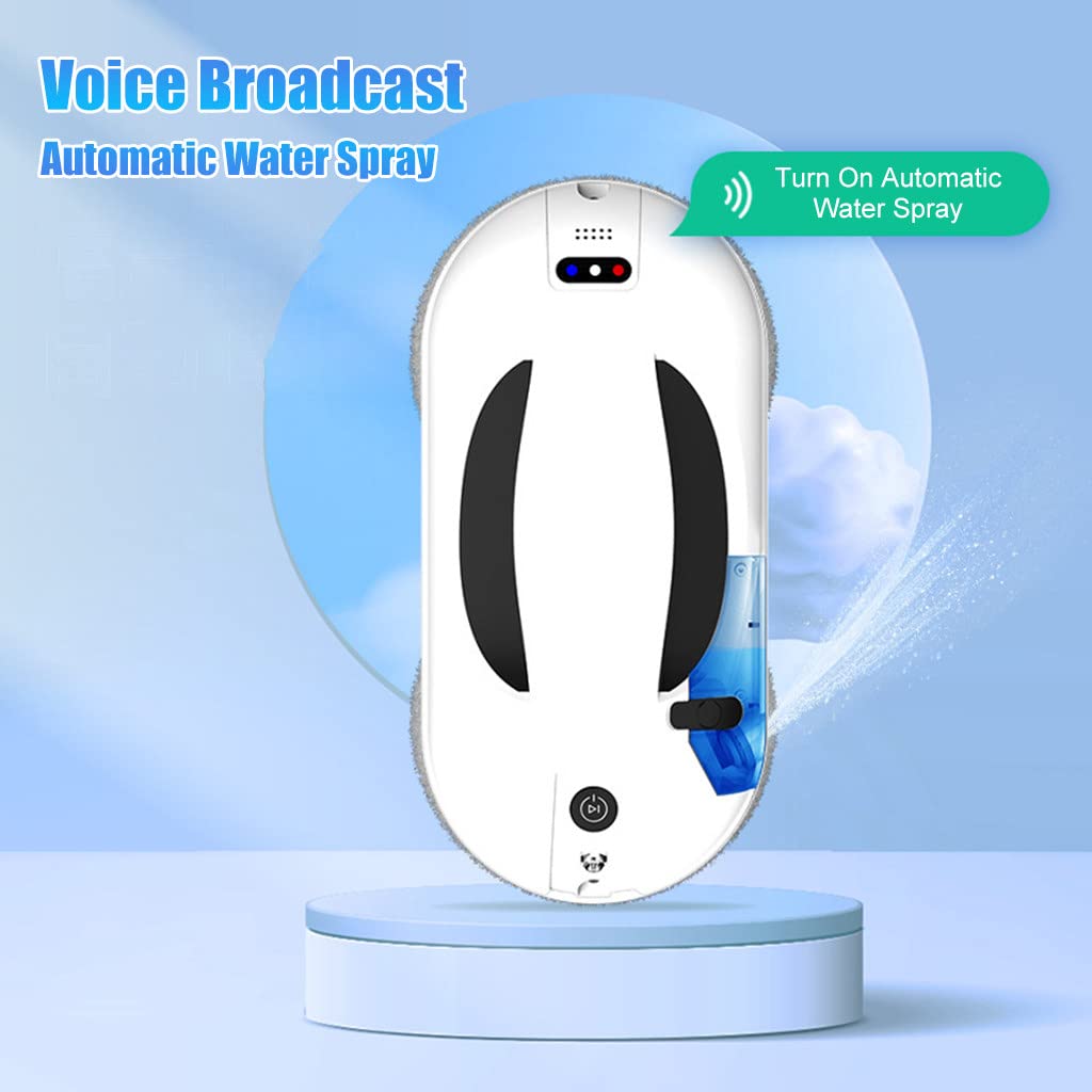 Smart Robot Window Cleaner with App & Remote Control - Automatic Magnetic Glass Cleaning Robot for High Windows, Tables & Ceilings | Perfect for Home, Office & Hard-to-Reach Areas