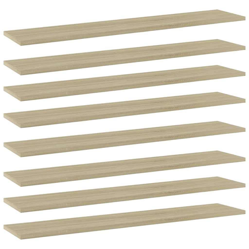 8-Pack SKM Bookshelf Boards - Sonoma Oak Finish 39.4