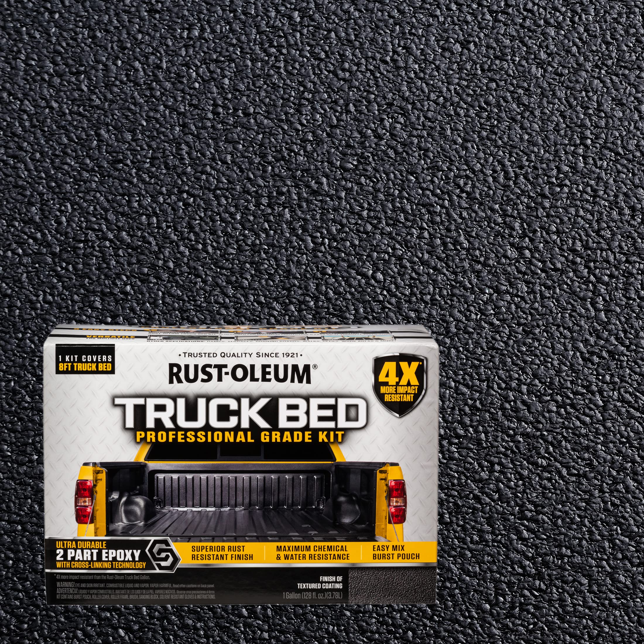 Rust-Oleum 323529 Professional Grade Truck Bed Liner Kit - Durable Anti-Slip Coating for Pickup Trucks, SUVs & Trailers | DIY Protective Spray for Cargo Areas, Toolboxes & Off-Road Vehicles