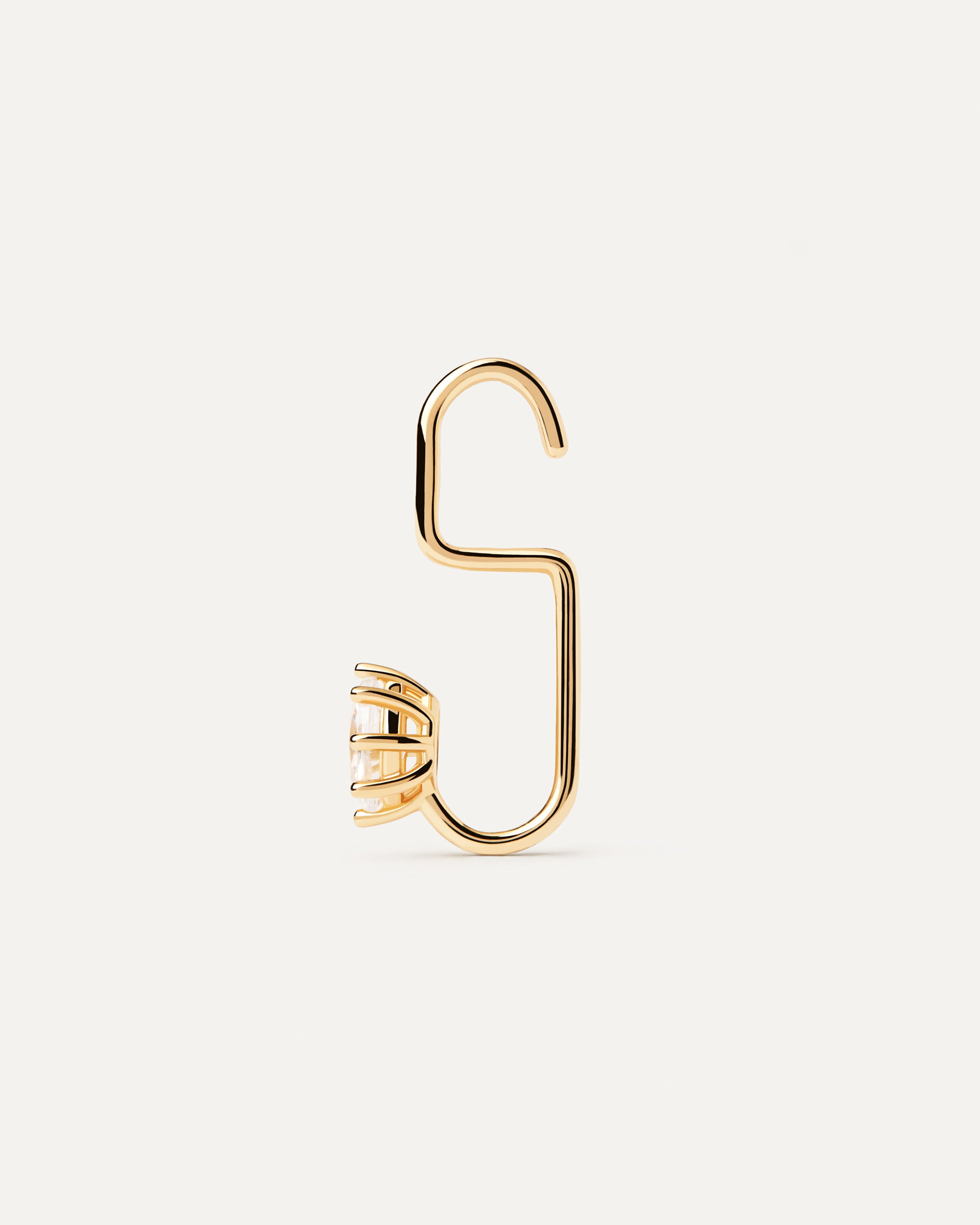Lila Single Earring for Women - Minimalist Dainty Gold Plated Stud Earrings - Perfect for Everyday Wear, Gifts & Special Occasions