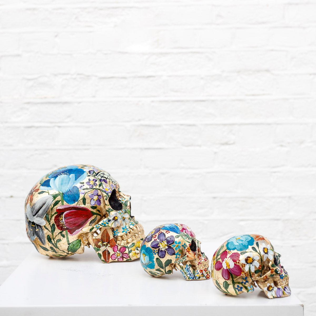 Original Handcrafted Sculpture Set of 3 - Unique Home Decor Art Pieces for Living Room, Office & Gift Giving