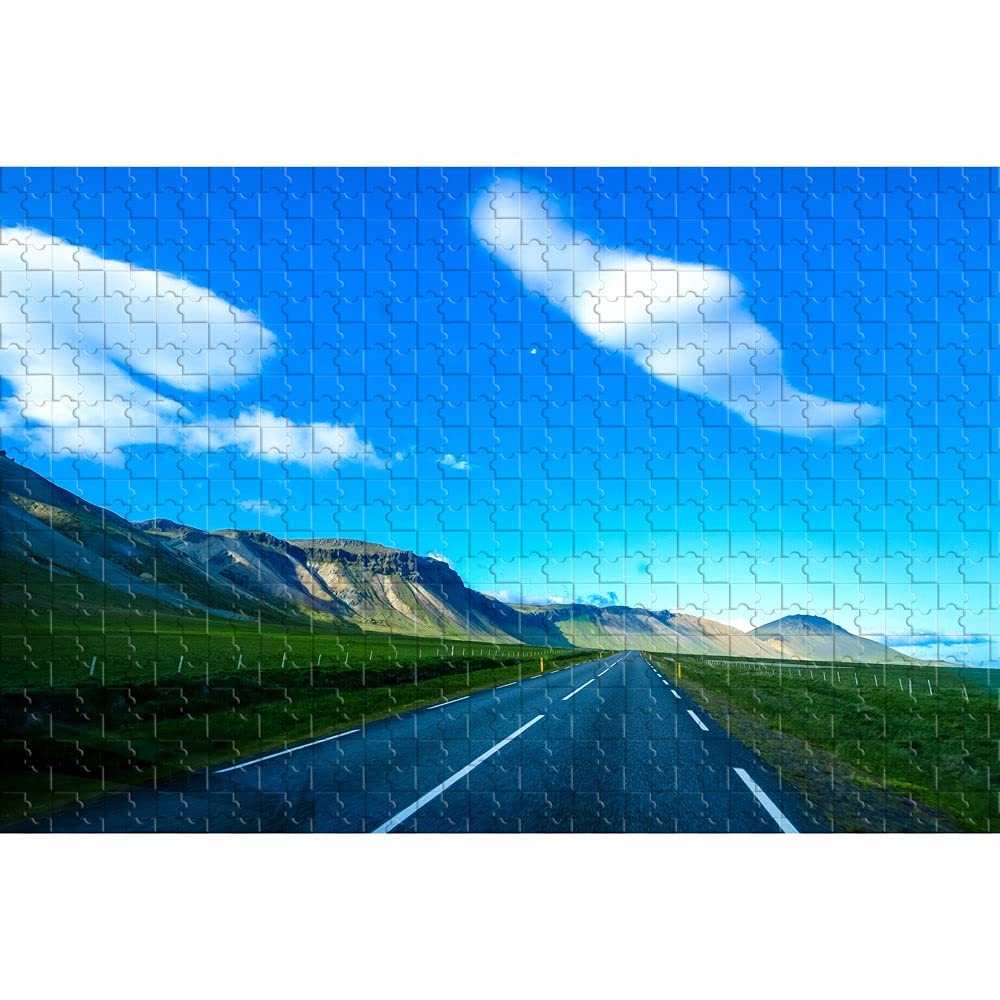 1000-Piece Wooden Jigsaw Puzzle - Outdoor Road Landscape Puzzle for Kids & Adults - Educational Game & Fun Gift for Family & Friends - Perfect for Home Decor, Classroom Learning & Relaxation (6000-Piece Option Available)
