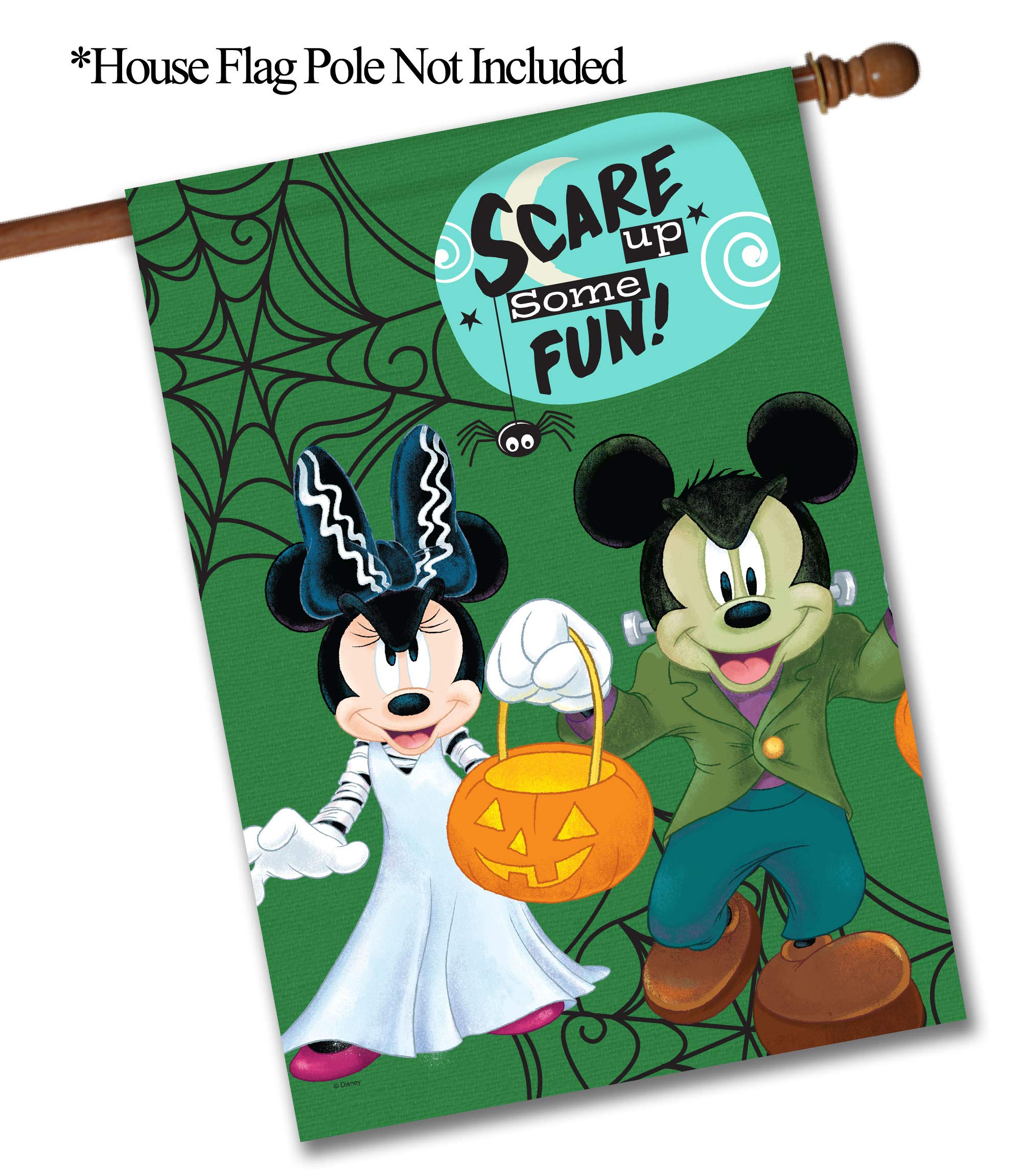 Disney Mickey & Minnie Mouse Halloween House Flag - 28