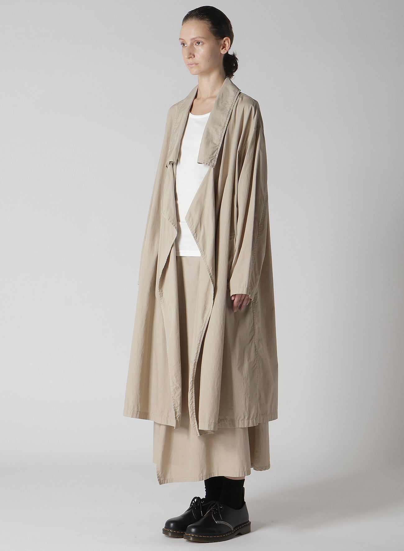 Premium Cotton Broadcloth Dyed Big Collar Trench Coat for Women - Stylish Outerwear for Fall & Winter Fashion, Office Wear & Casual Outings