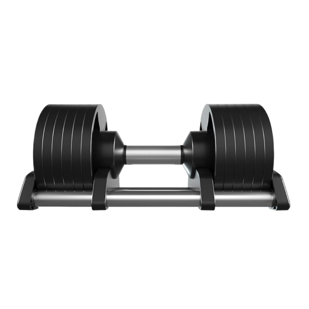 Adjustable Dumbbells Set for Men & Women - 5-50lbs Pure Steel Home Gym Weights with Quick Change Plates for Strength Training, Bodybuilding, and Fitness Workouts - Perfect for Home Gym, Apartment, and Dormitory Workouts