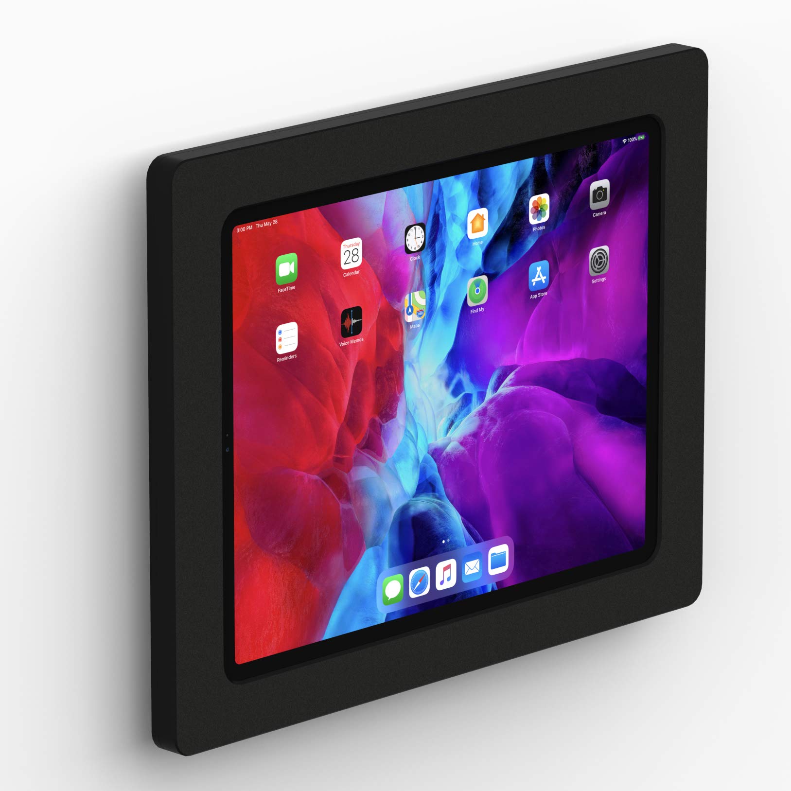 VidaMount Black Enclosure & Fixed VESA Slim Wall Mount Bundle - Compatible with iPad Air 13