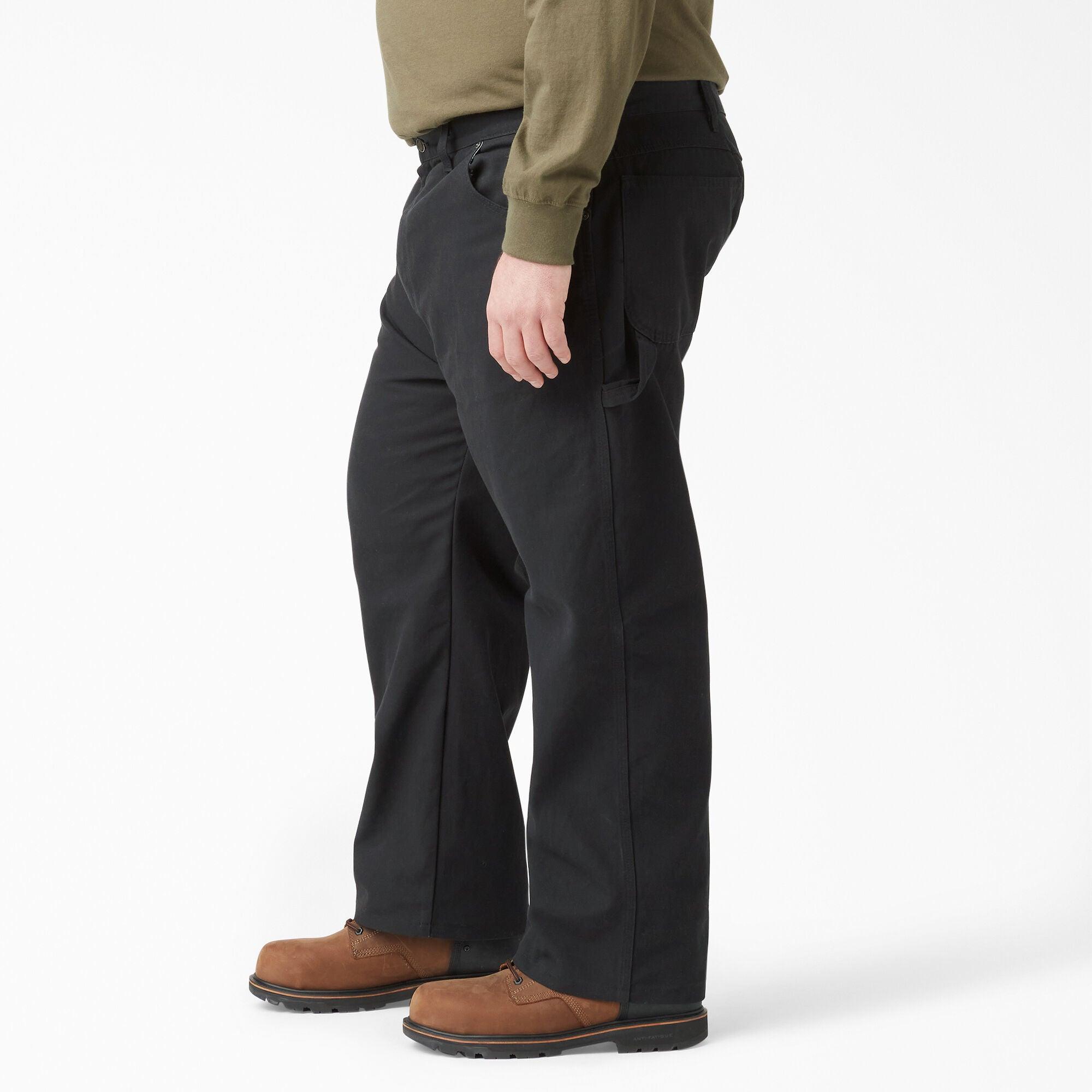 Relaxed Fit Heavyweight Duck Carpenter Pants for Men - Durable Work Pants in Black | Ideal for Construction, Carpentry & Outdoor Work