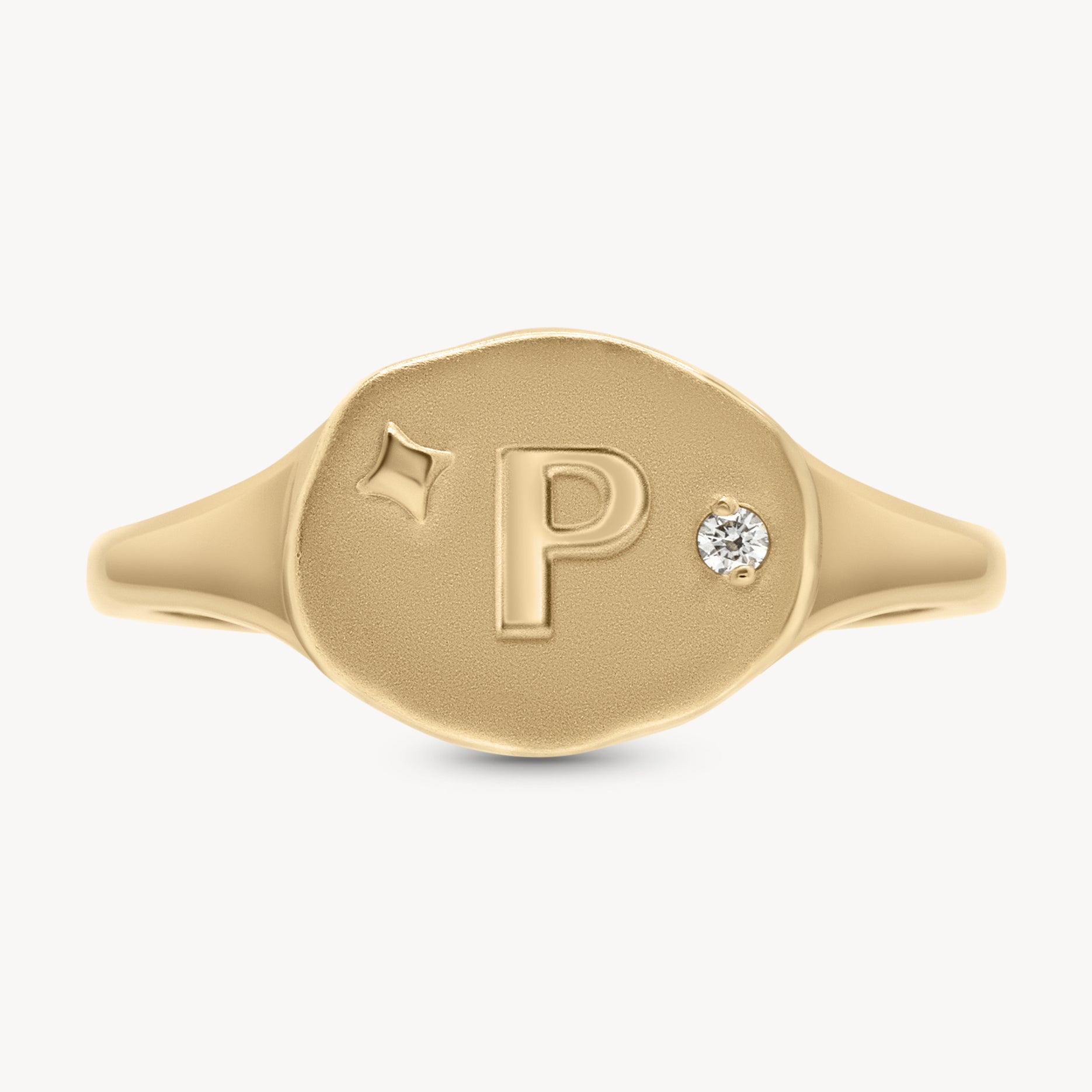 Athena Initial Ring - Personalized Silver Name Ring for Women, Custom Engraved Jewelry Gift - Perfect for Birthdays, Anniversaries & Everyday Wear