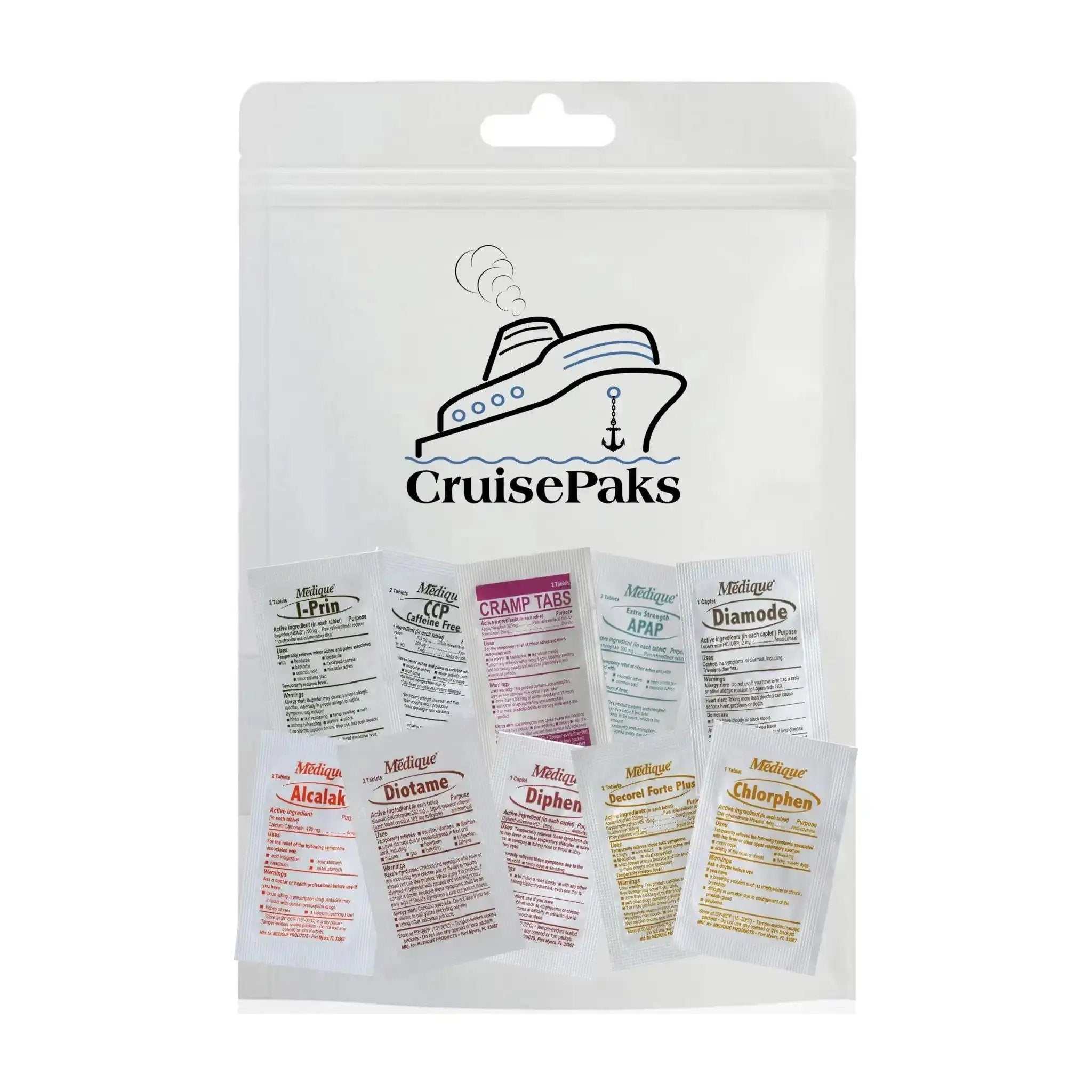 Cruise Essentials Refill Kit - Travel-Sized Ointments, Medications & First Aid Supplies | Perfect for Vacations, Road Trips & Emergency Preparedness