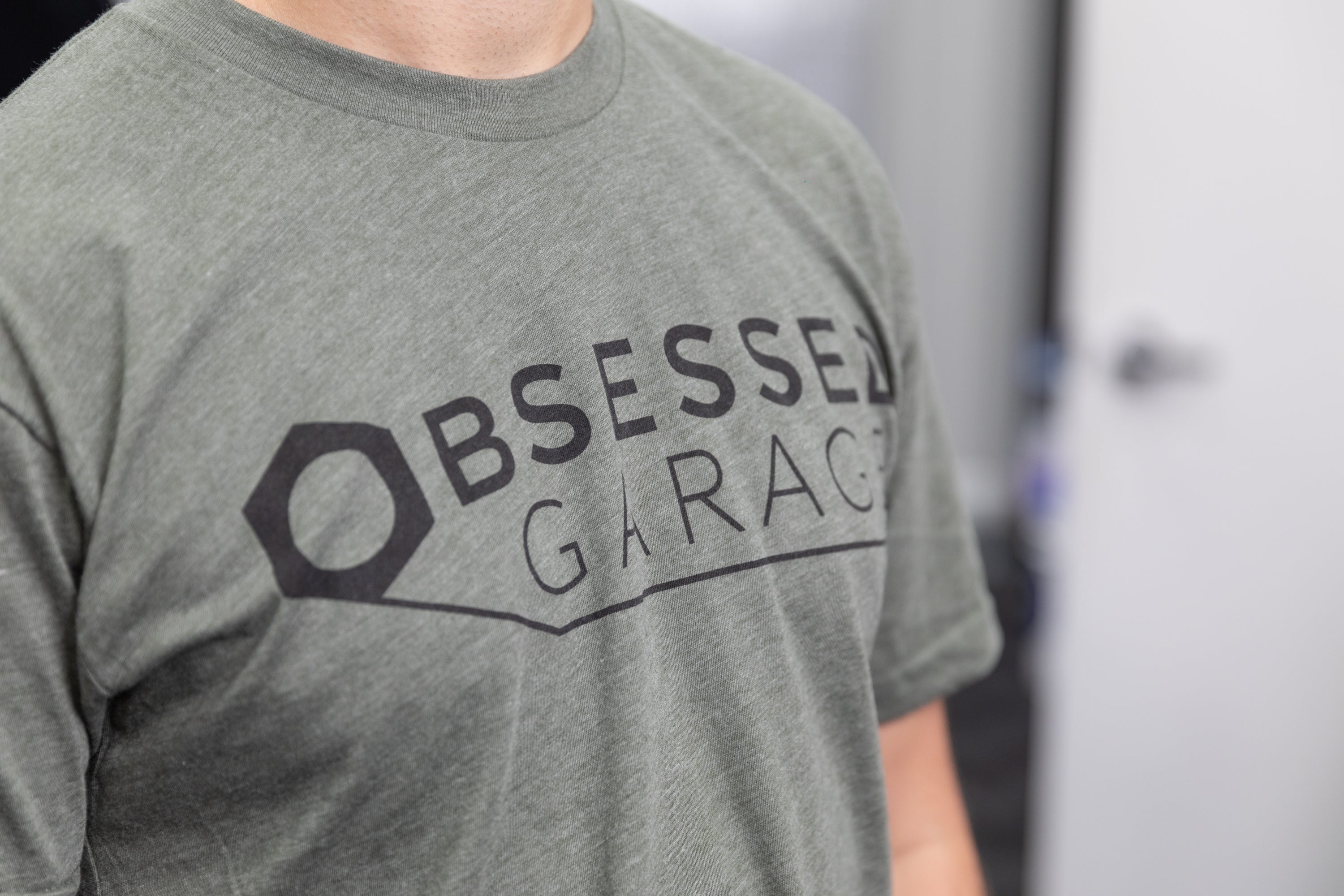 Obsessed Garage Logo T-Shirt - Premium Cotton Tee for Car Enthusiasts - Perfect for Car Shows, Meetups & Casual Wear