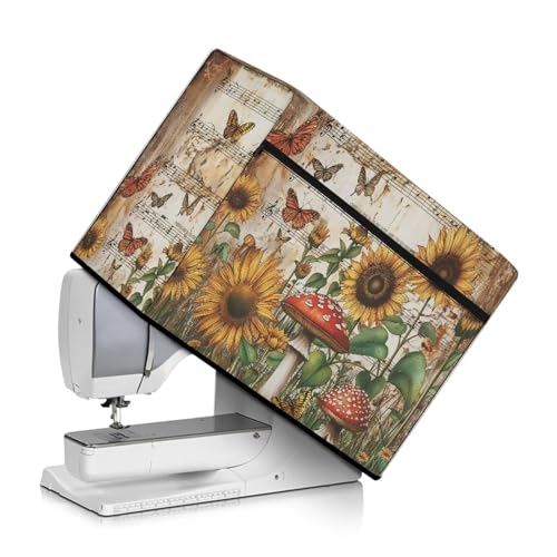 Retro Mushroom Sunflower