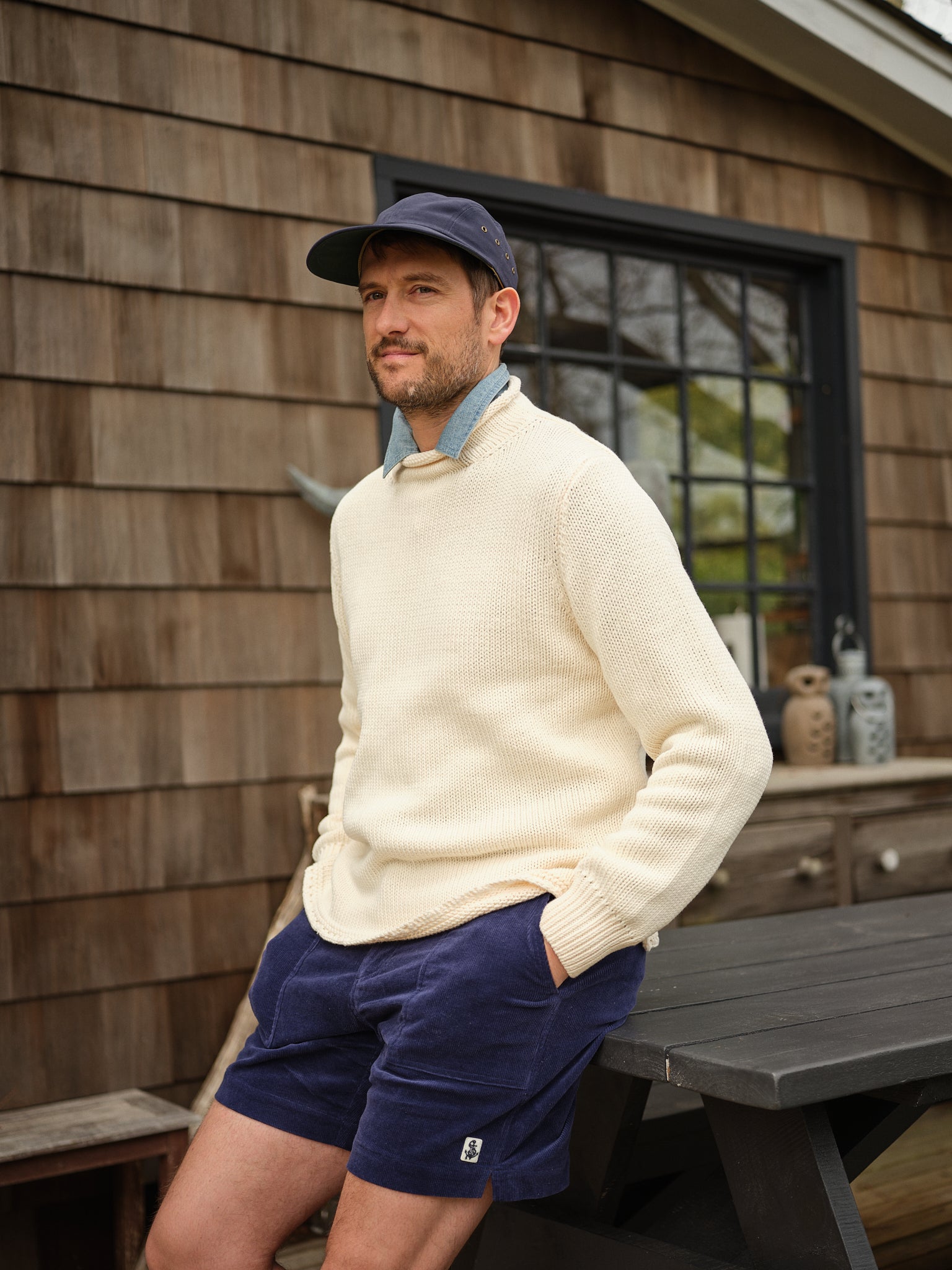 Ventura Shorts in Navy Corduroy - Comfortable Men's Casual Shorts for Summer, Outdoor Activities & Travel