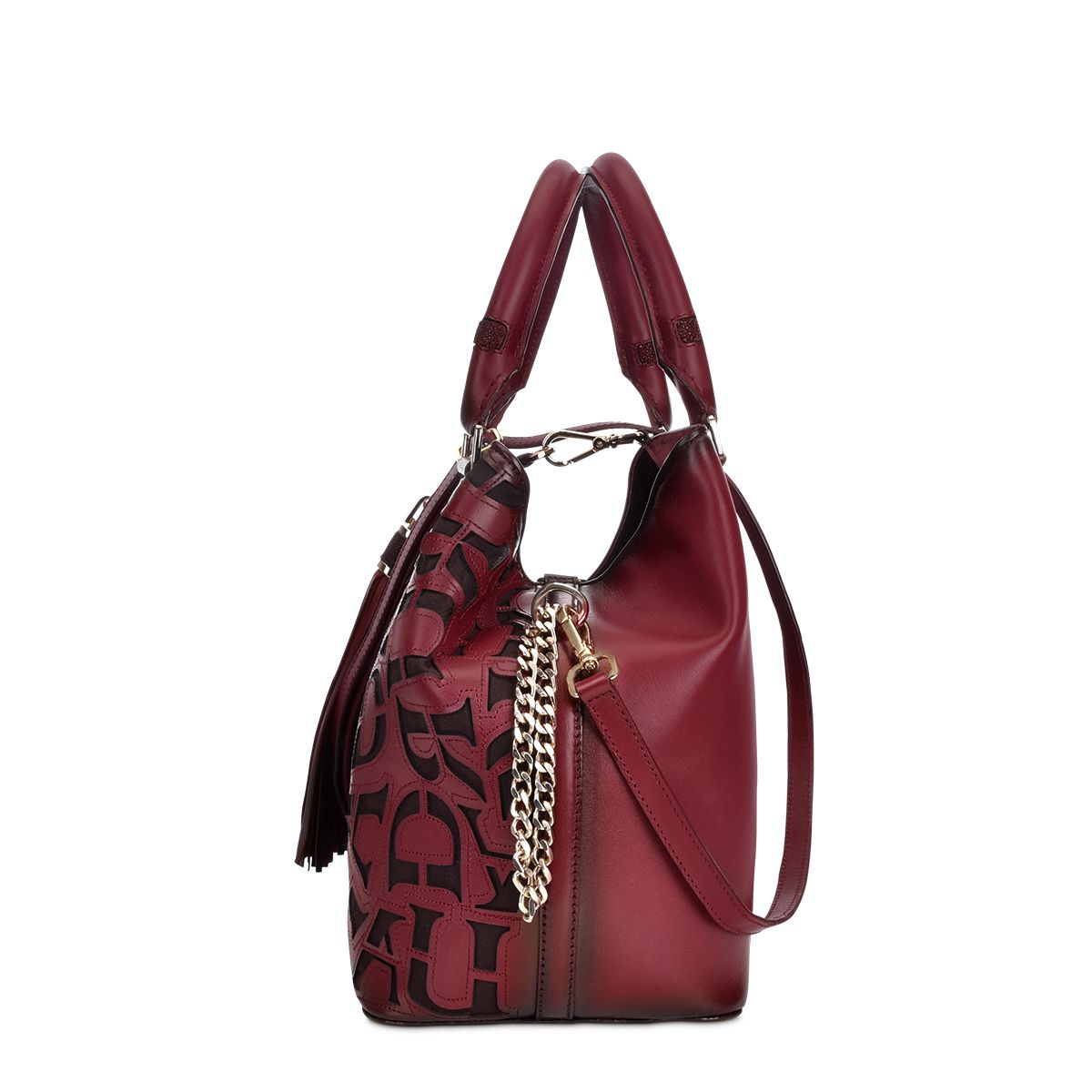 BO399MA Fashion Leather & Canvas Folding Purse for Women - Elegant Crossbody Handbag for Wine Tasting, Date Night & Daily Use