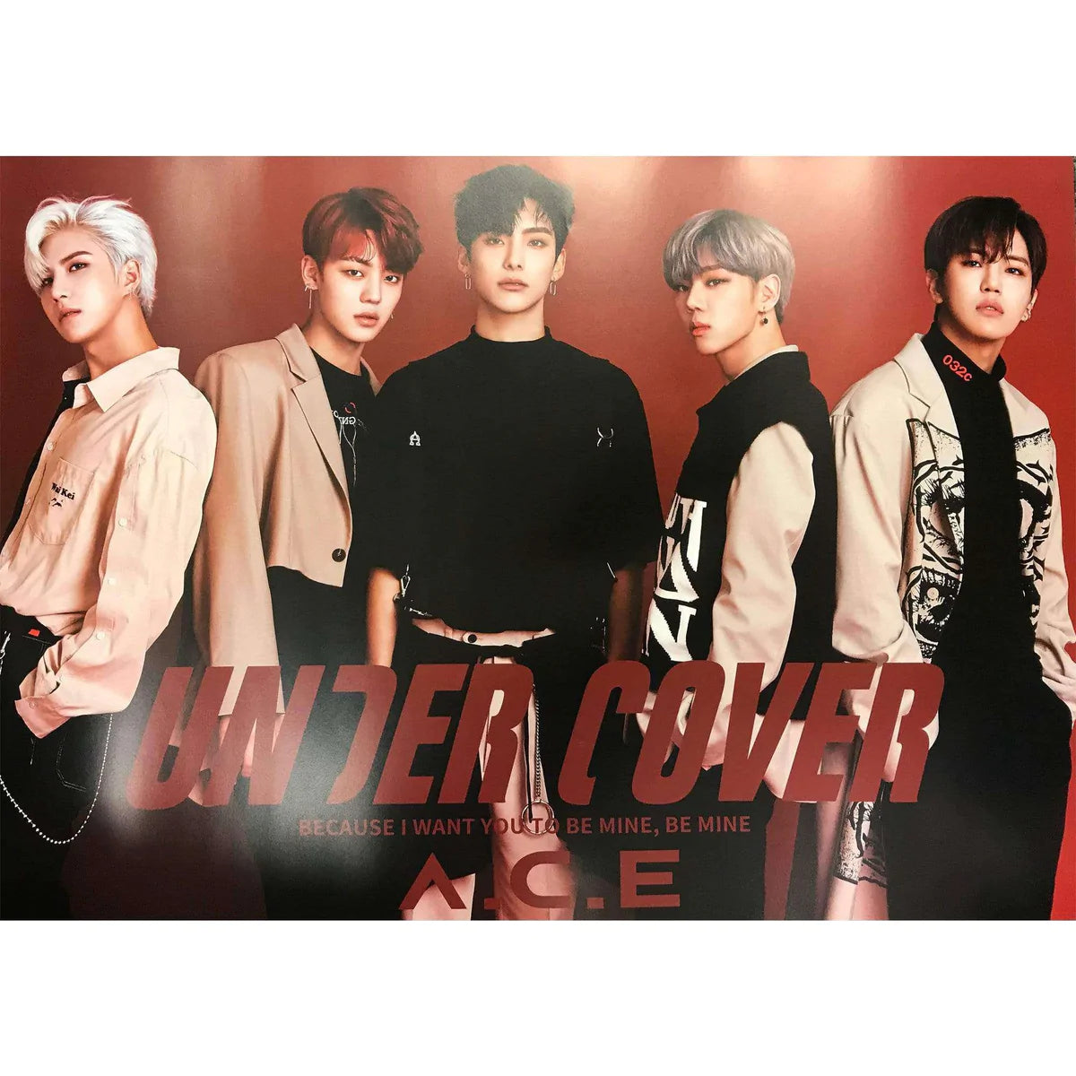 A.C.E 2nd Mini Album 'Under Cover' Official Poster - Kpop Merchandise for Fans, Room Decor & Gift Idea