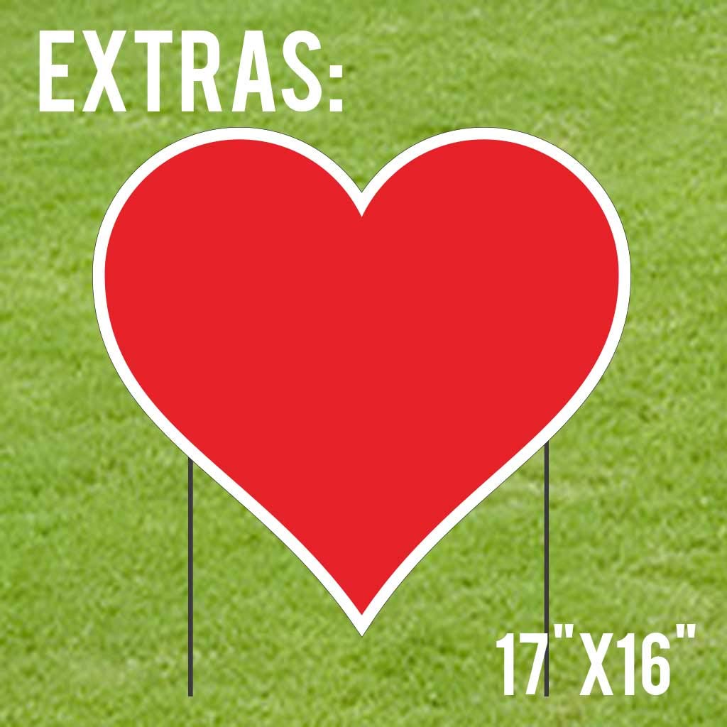 Custom Valentine's Day Yard Sign Decorations - Personalized Name Yard Letters with Stakes for Outdoor Home Decor | Perfect for Front Yard, Garden & Holiday Celebrations