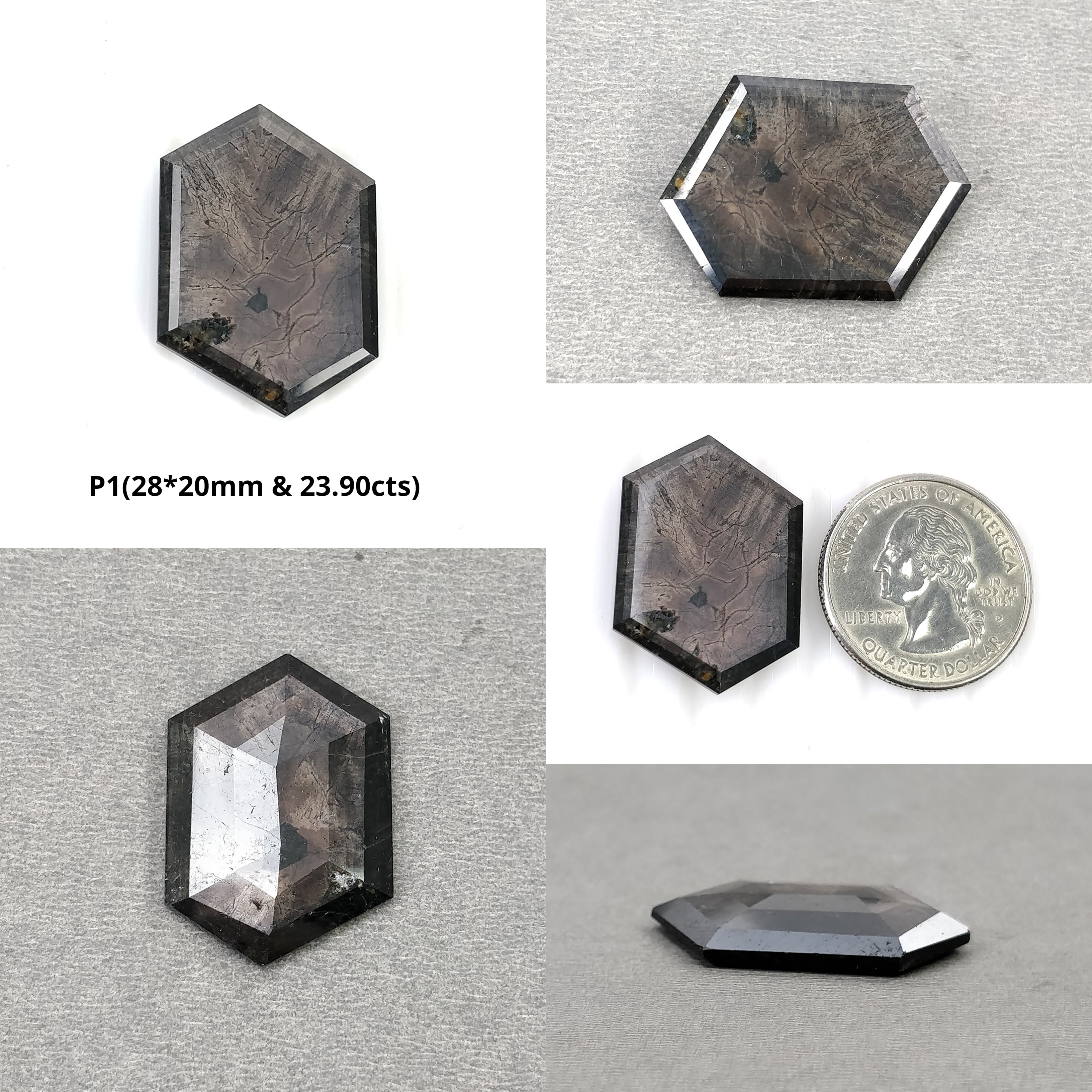Natural Untreated Golden Brown Chocolate Sapphire Gemstone - Hexagon Cut 1pc for Jewelry Making, Engagement Rings & Unique Gift Ideas
