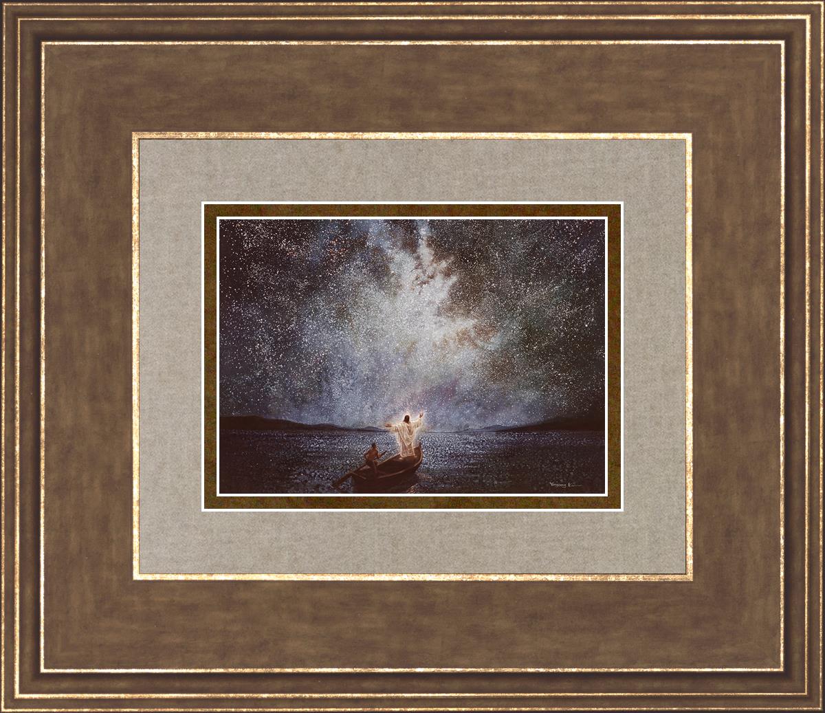 Calm and Stars by Yongsung Kim - Serene Wall Art for Home & Office Decor - Perfect for Living Rooms, Bedrooms, and Meditation Spaces