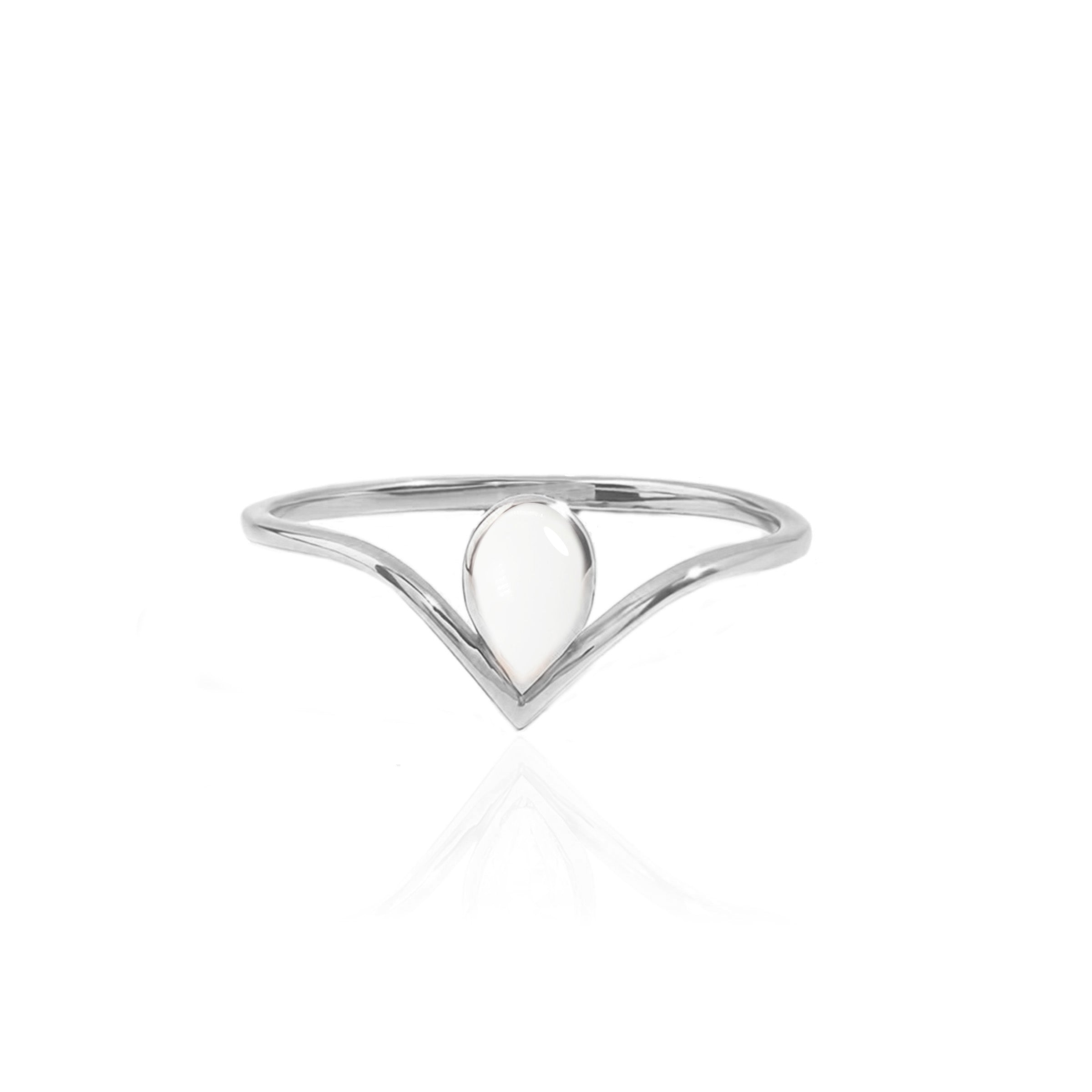 Tender Drop Breastmilk Ring - Sterling Silver Nursing Jewelry for Breastfeeding Moms - Perfect for Nursing, Pumping & Baby Showers