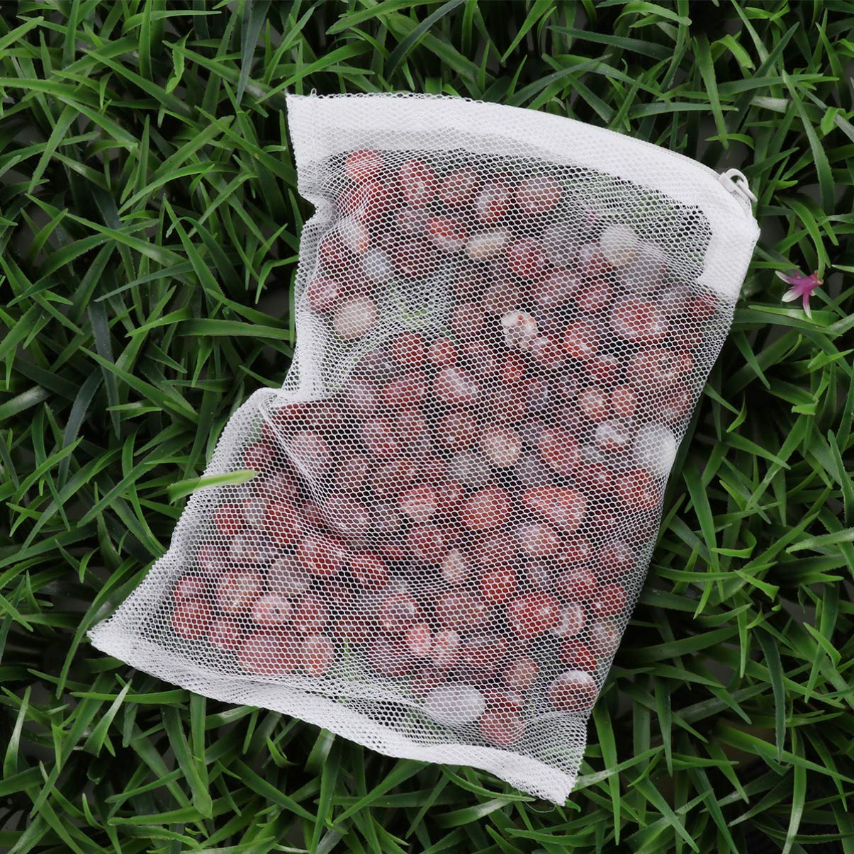Balacoo 12pcs Aquarium Media Bags - Fish Tank Filter Mesh Bags for Water Filtration