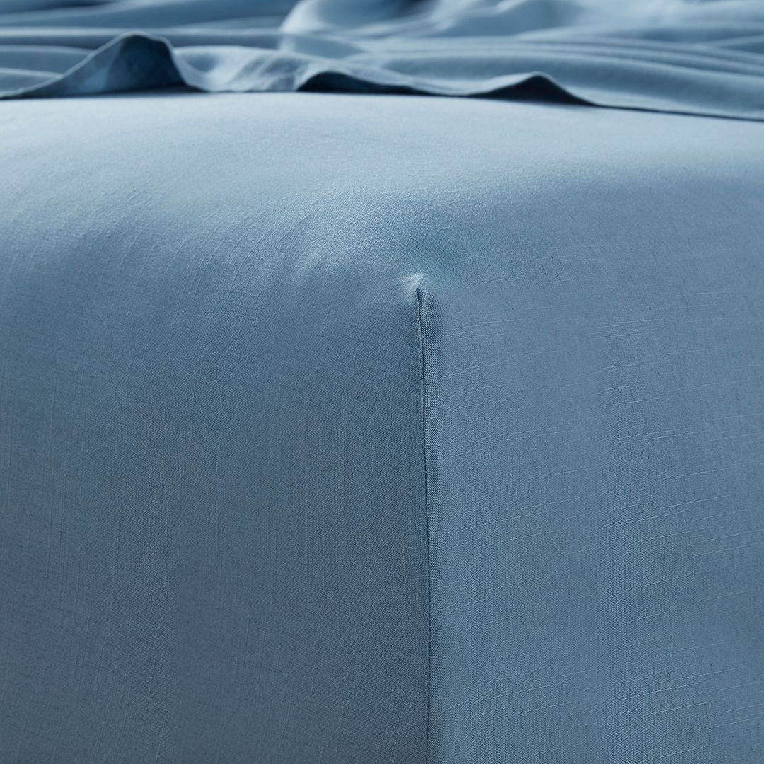 Premium Bamboo & Linen Bed Sheet Set - Queen & King Size | Ultra Soft, Breathable & Eco-Friendly Luxury Bedding | Perfect for Hot Sleepers & Sustainable Home Decor