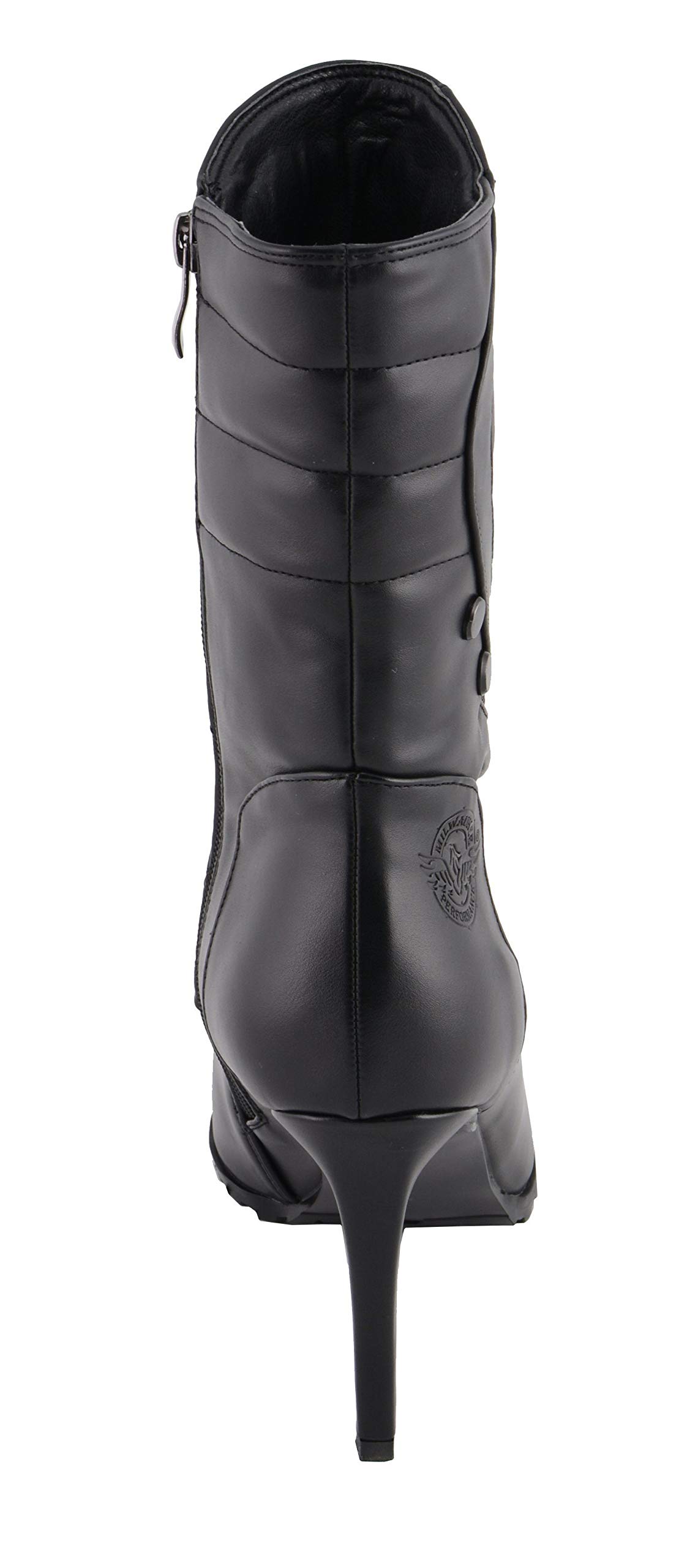 Milwaukee Performance Women's High Heel Boots with Side Zipper - Stylish Ankle Boots for Office, Party & Night Out