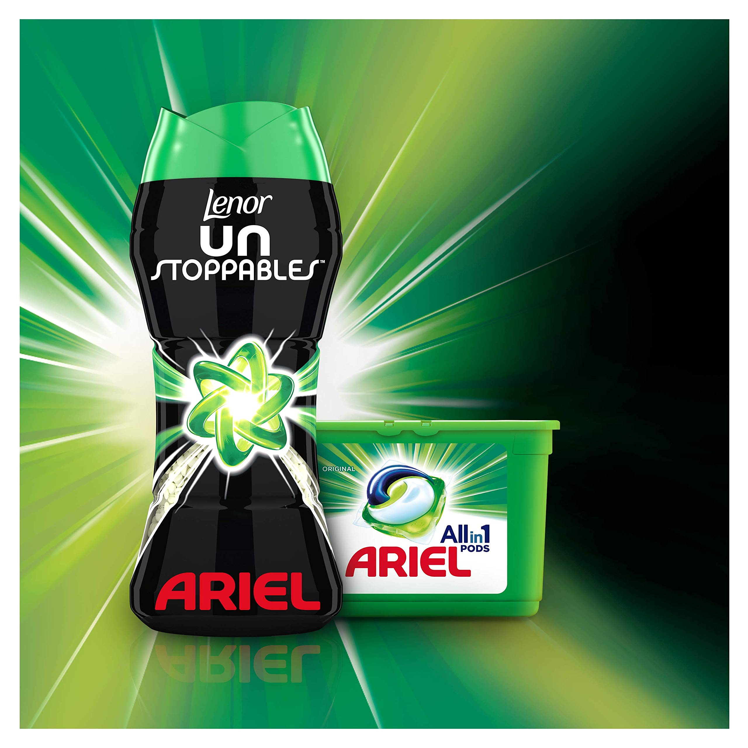 Lenor Unstoppables In-Wash Scent Booster, Ariel Scent, 140g - Long-Lasting Freshness for Laundry, Perfect for Clothes, Towels & Bedding