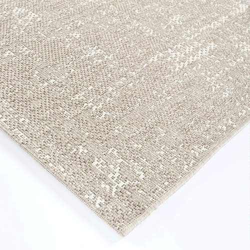 Baya Rattan Outdoor Rug - Whitewash 160cm x 230cm (5.2ft x 7.5ft) - All-Weather Woven Patio Mat for Deck, Poolside, Garden & Backyard Decor