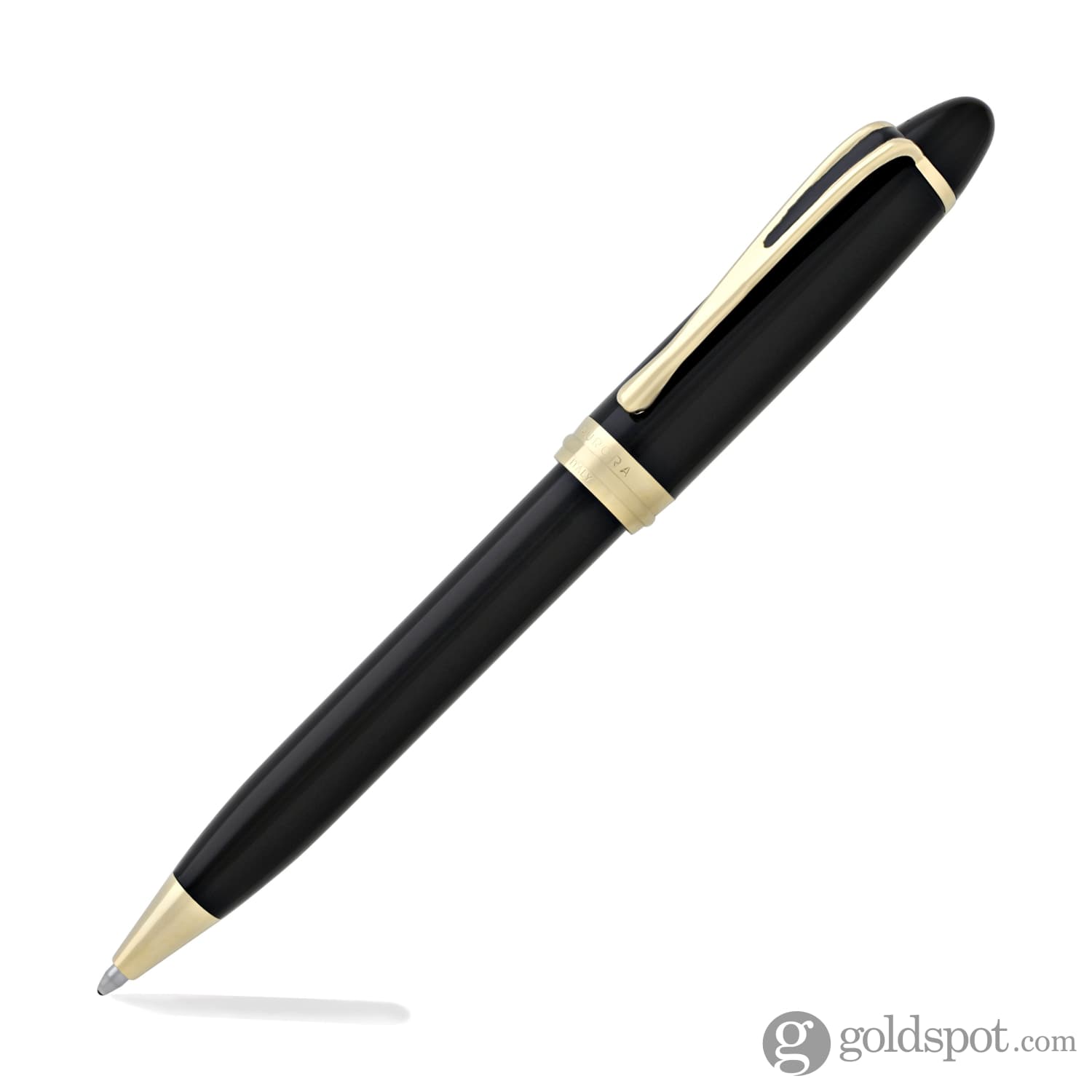 Aurora Ipsilon Deluxe Black Gold Ballpoint Pen - Premium Writing Instrument for Business, Gifts & Signature Documents