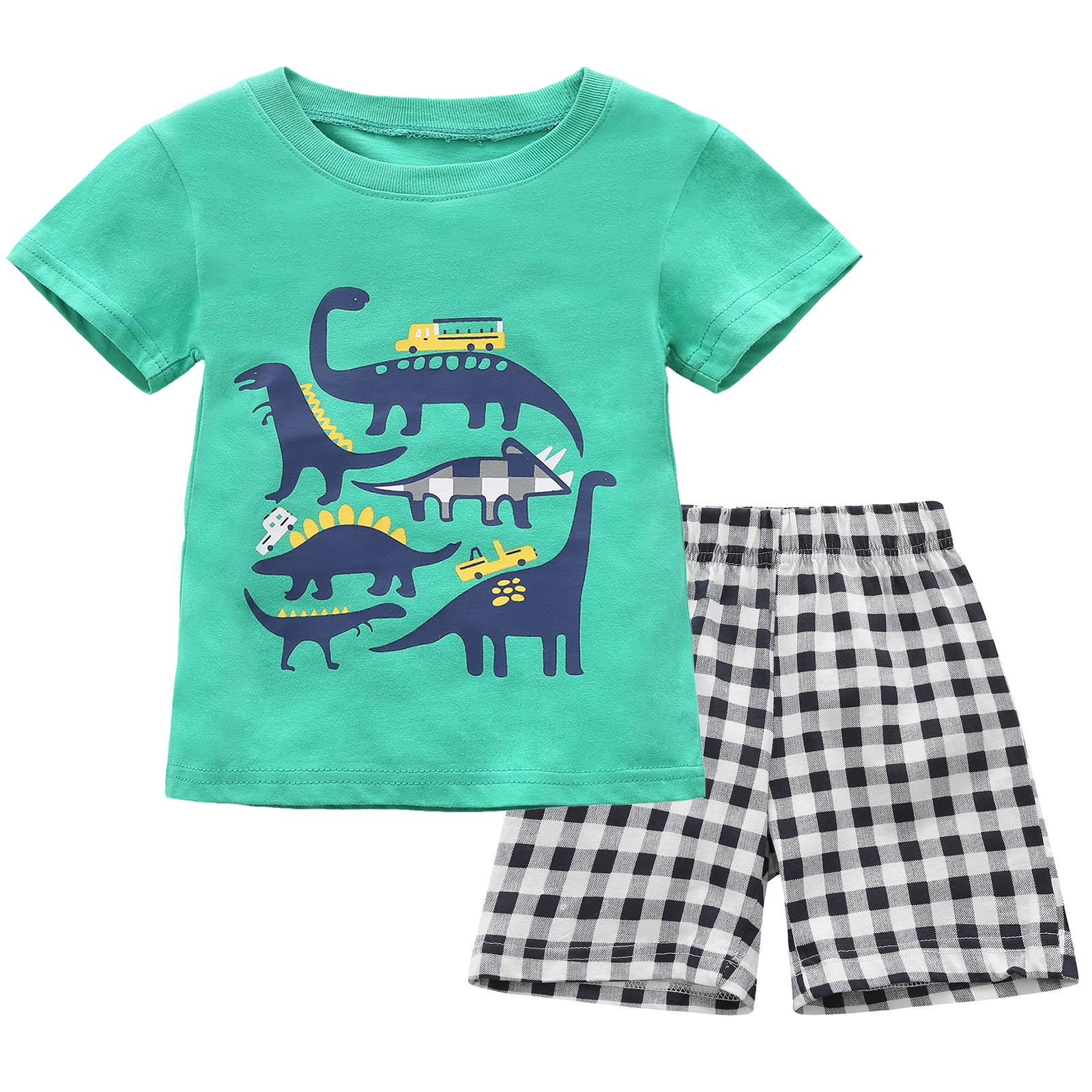 Haydendear Baby Boys Short Sleeve T-Shirt and Shorts Set - Soft Cotton Summer Outfit for Toddlers 1-3 Years | Playtime, Beach & Casual Wear