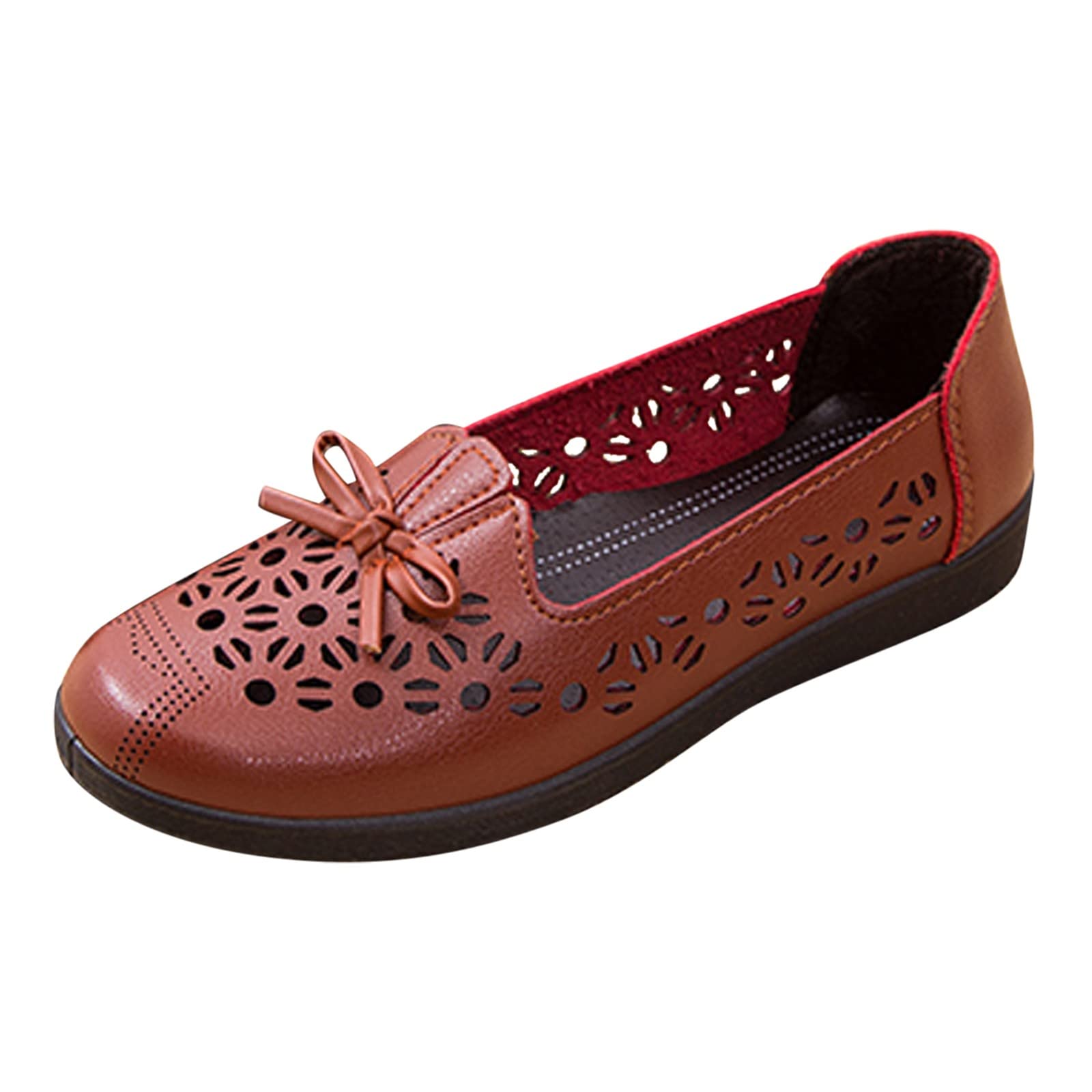 Comfortable Slip On Flats for Women - Soft Canvas T-Strap Dance Shoes | Casual Walking, Office Wear & Ballet Practice