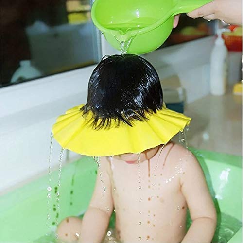 Cyrox Adjustable Baby Shower Cap - Soft & Safe Bathing Hat for Toddlers & Infants - Perfect for Hair Protection During Bath Time & Swimming
