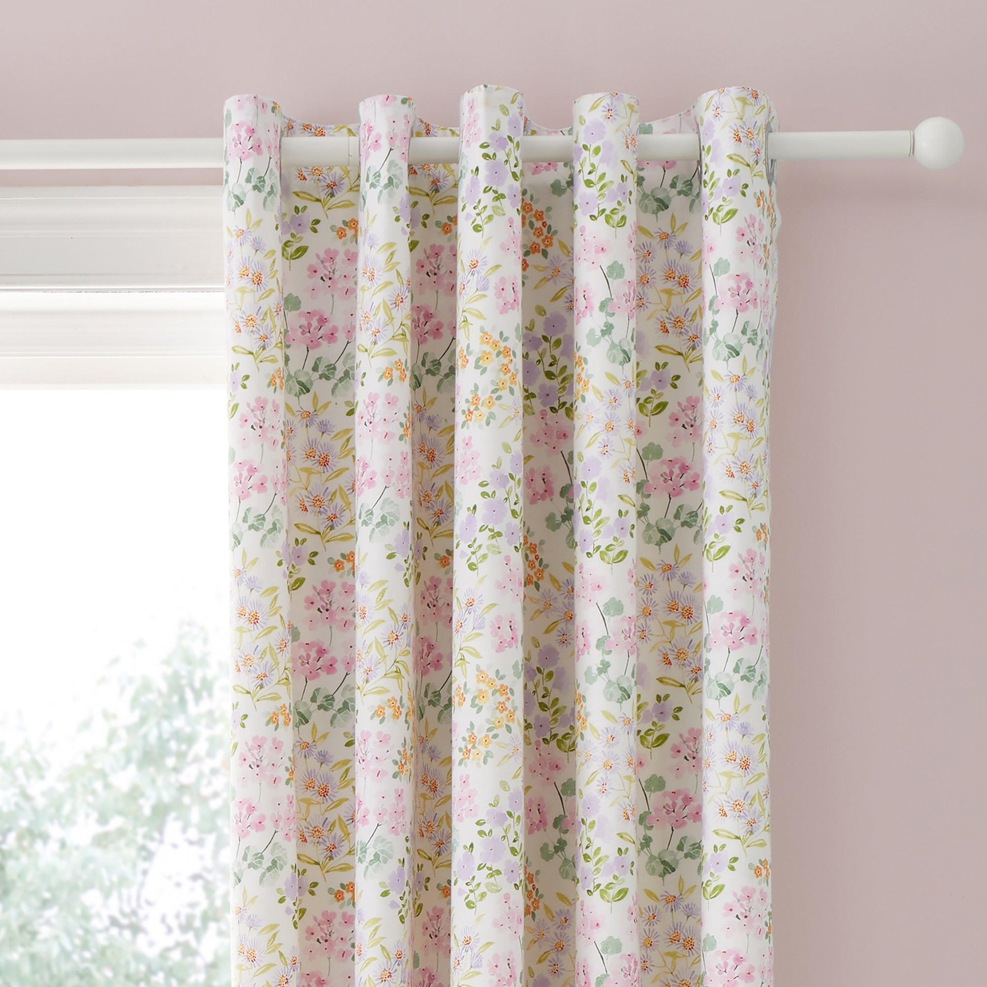 Dreams & Drapes Edith Eyelet Curtains - Lilac Purple Blackout Curtains for Bedroom & Living Room, Thermal Insulated Grommet Window Drapes, 84 Inch Length, Perfect for Home Decor & Light Control