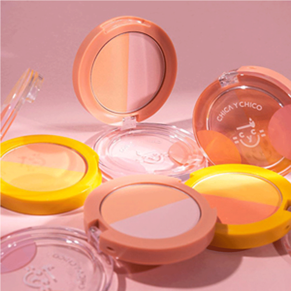 CHICA Y CHICO One Touch Ppyam Ppyam Duo Blusher 5g - Natural Cheek Color for Flawless Makeup - Perfect for Daily Wear & Special Occasions