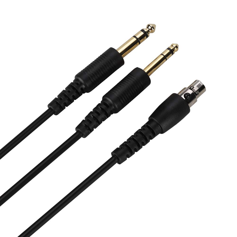 Binyalir Headset Plug Cable - Durable Plug & Play Audio Adapter with 200cm Length & Cable Switch - Perfect for Pilots, DIY Projects, Gaming & Home Office Use