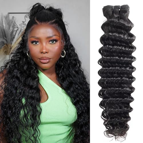 1 Bundle Deep Wave Human Hair