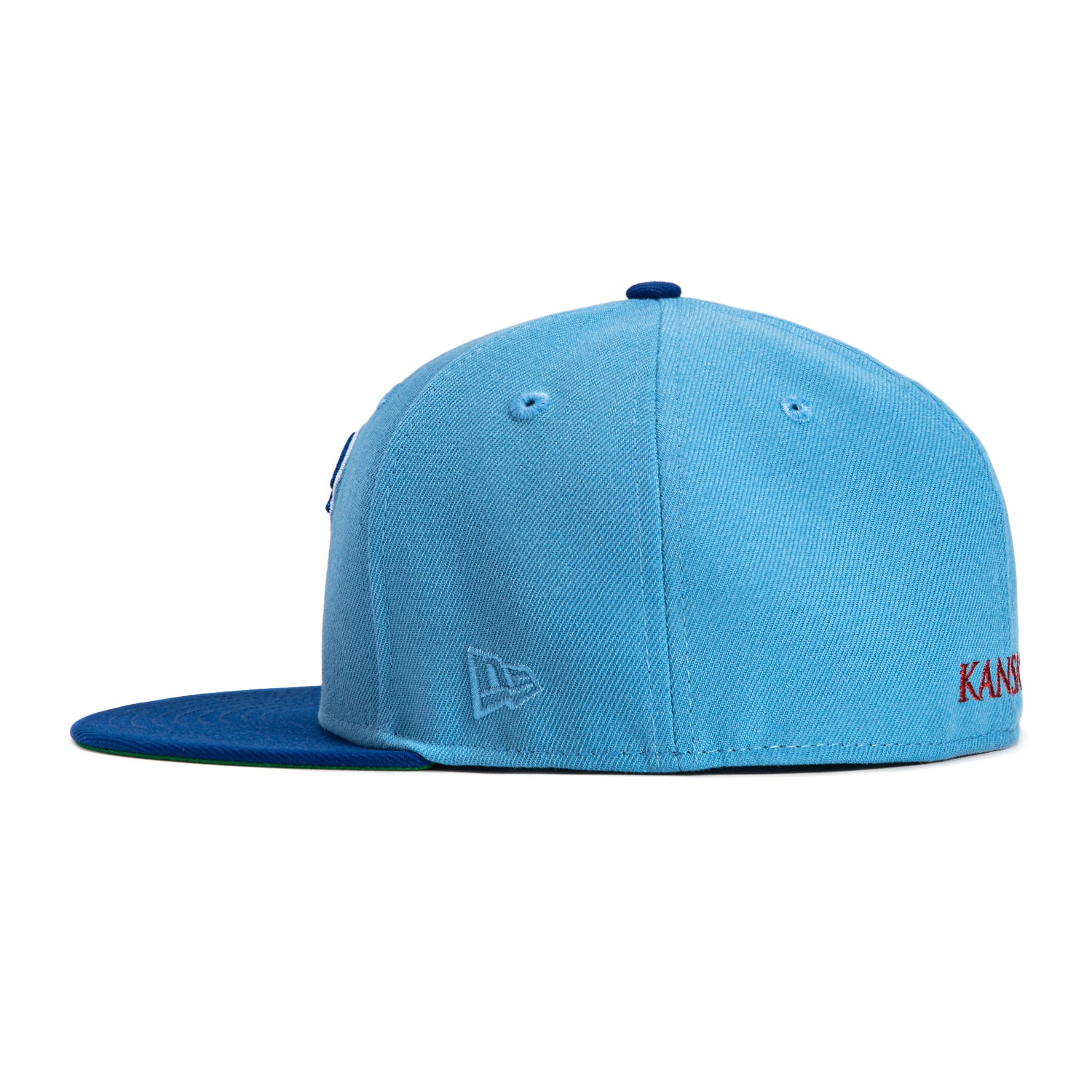 New Era 59Fifty Kansas Jayhawks 1988 Final Four Patch Snapback Hat - Light Blue & Royal - Perfect for Basketball Fans, Game Day & Sports Collectors