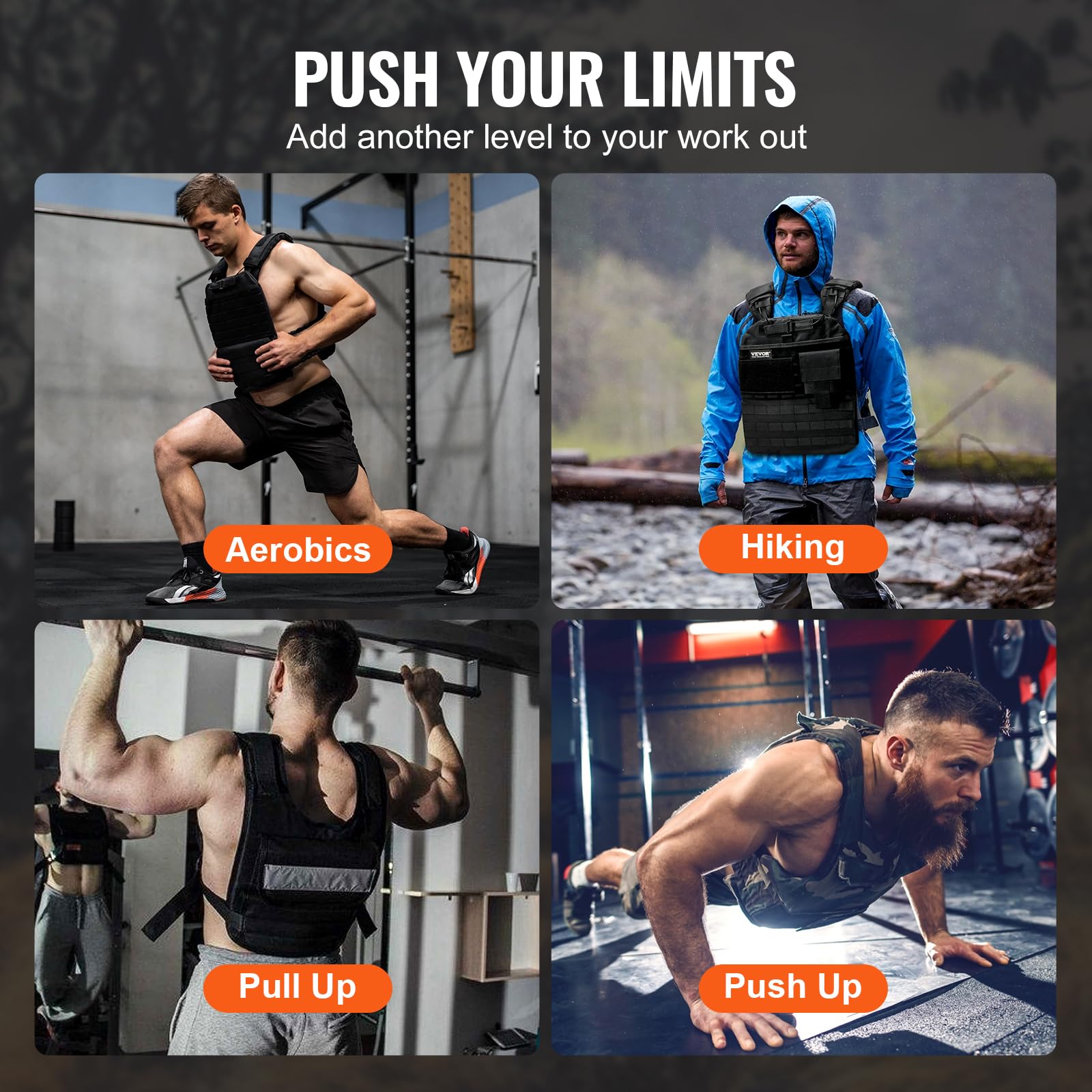 VEVOR Weight Vest Plates 5.75/8.75/14.5/19.75 LB Pairs - Premium Steel Weight Plates for Strength Training, Running & Fitness - Heavy Duty Workout Weights for CrossFit, HIIT & Military Training