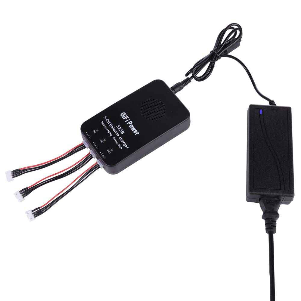 Yuneec Q500 3S Lithium Battery Smart Fast Charger - Balance Digital Charger for Yuneec Q500/Q500+/Q500 4K Drone with Power Adapter & Connectors - Perfect for Aerial Photography & RC Quadcopter Charging