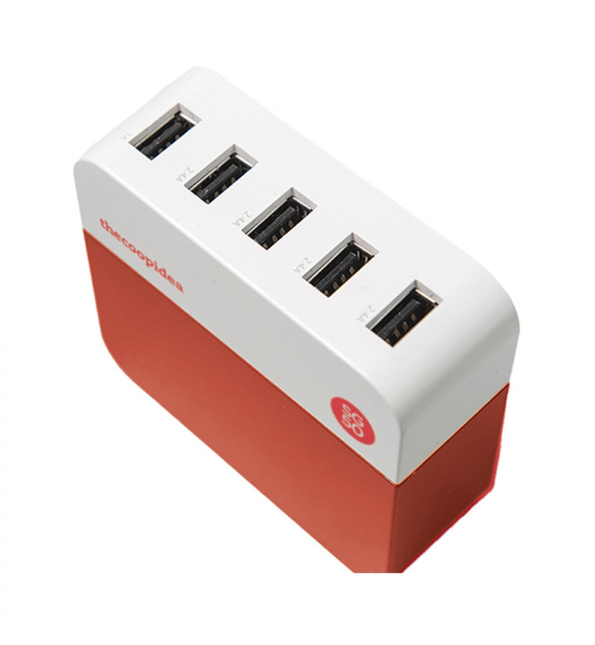 Thecoopidea Powerblock 10.6A Fast Charging Station with 6 USB Ports - Perfect for Home, Office & Travel | Charge Multiple Devices Simultaneously