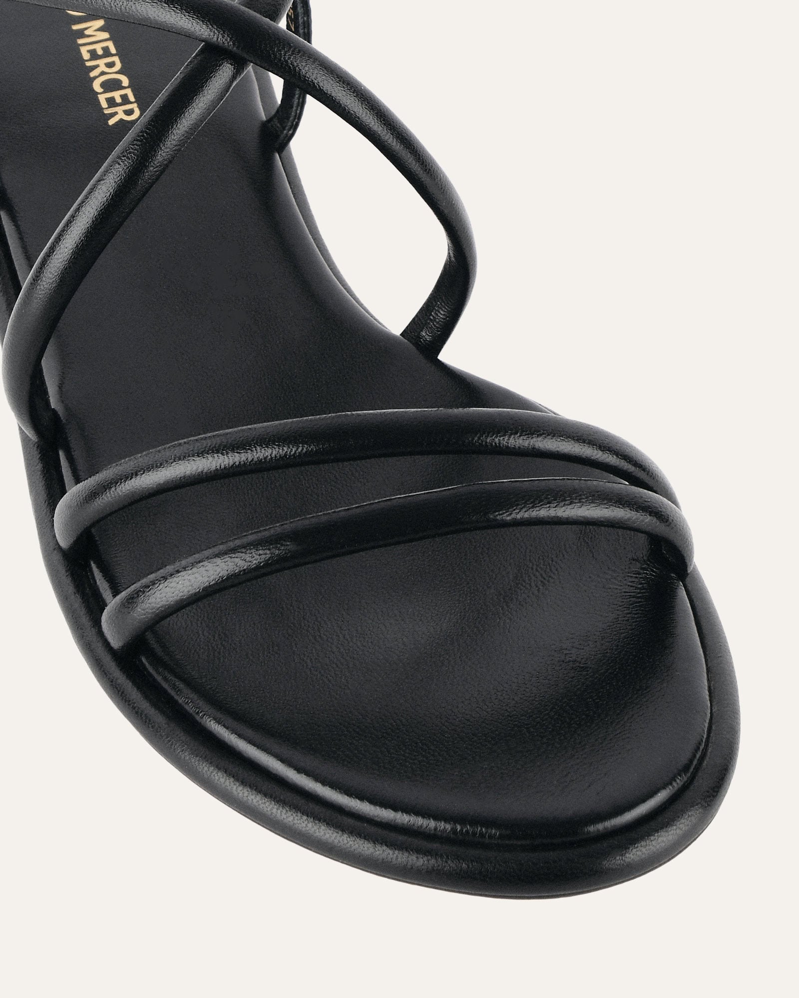 Catalina Flat Sandals for Women - Black Genuine Leather Comfortable Slip-On Sandals - Perfect for Beach, Vacation & Summer Outfits