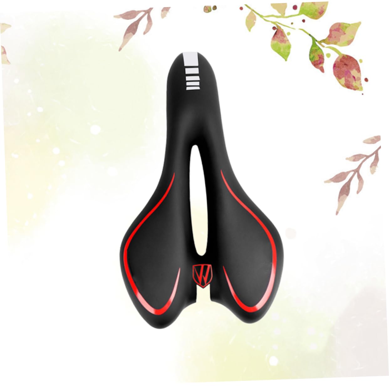 BESPORTBLE Shock-Proof Bike Saddle Pad - Comfortable Mountain Bike Seat Cushion for Men & Women - Cycling Accessories for Road & Trail Riding (Red)