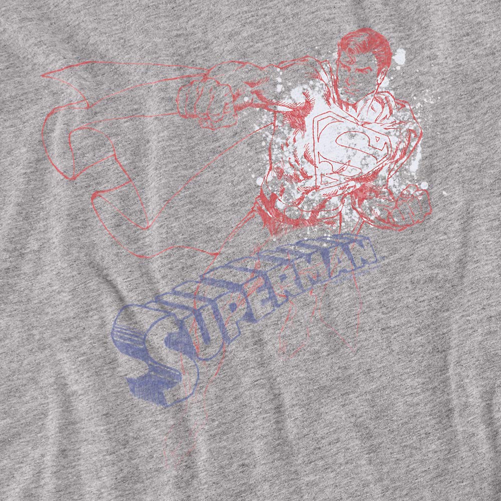 Superman Sketch Graphic Unisex T-Shirt for Men & Women - Casual Wear, Cosplay, and Superhero Fan Apparel