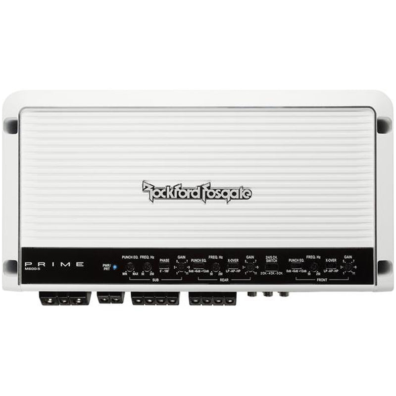 Rockford Fosgate M600-5 Marine Amplifier - 600W 5-Channel Power for Boats & Watercraft | Perfect for Marine Audio Systems & Outdoor Adventures